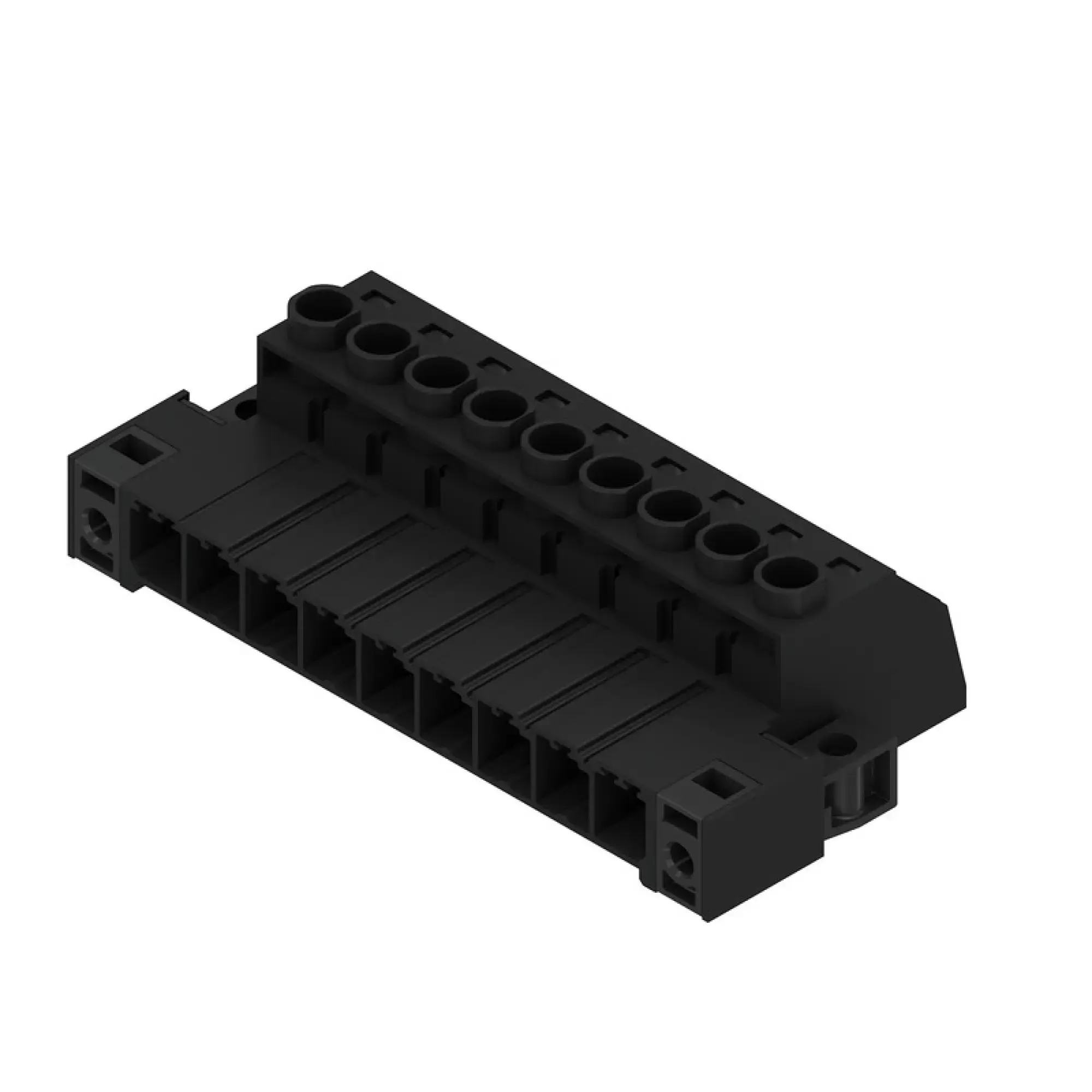 Weidmüller 1932030000 PCB connector (wire connection), 1000 V, 57 A, Pitch in mm: 7.62, 6 mm², Number of poles: 9, Clamping yoke connection, Box (img_001) Weidmüller 1932030000 PCB connector (wire connection), 1000 V, 57 A, Pitch in mm: 7.62, 6 mm², Number of poles: 9, Clamping yoke connection, Box (img_001)