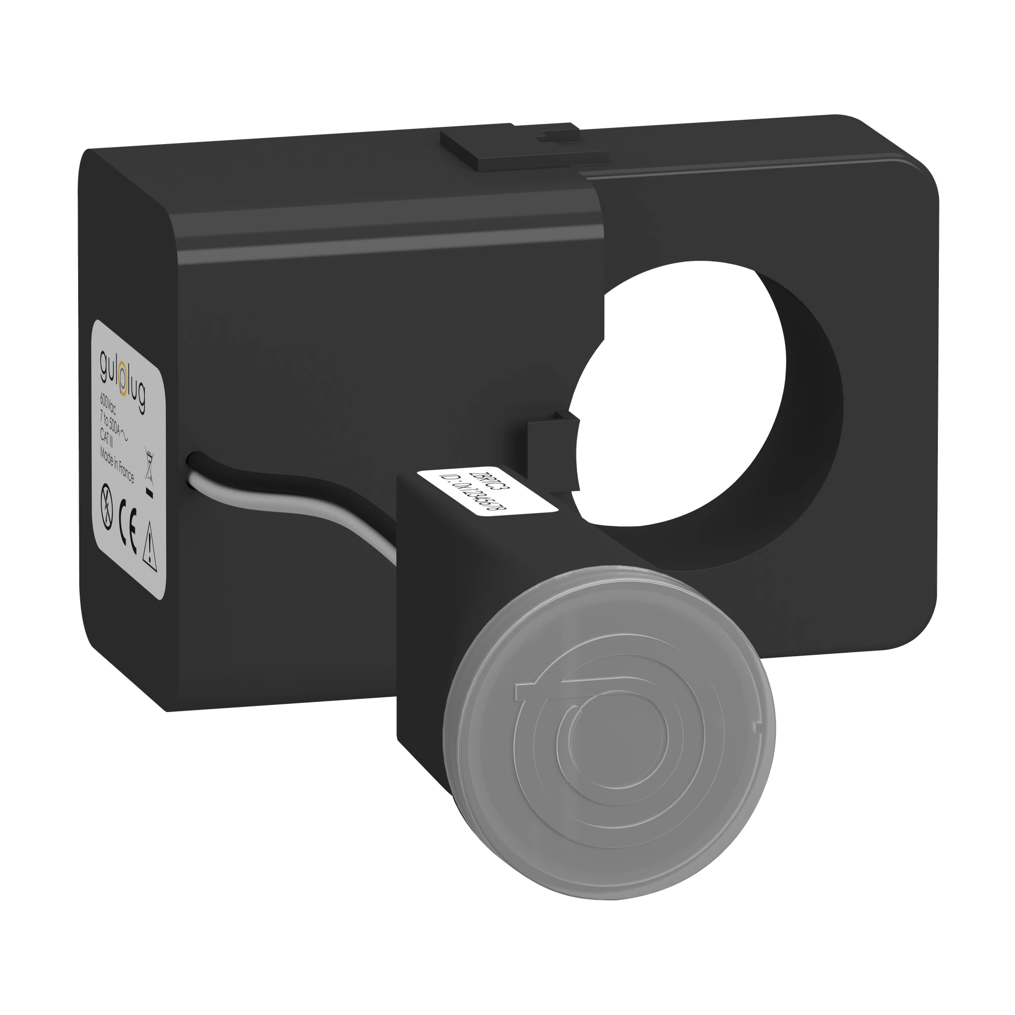 Schneider Electric ZBRTC3 Wireless Power Sensor, Harmony Hub, Battery-free with Folding Transformer, Wireless, 7-500A, 2.4 GHz, Black (img_001)