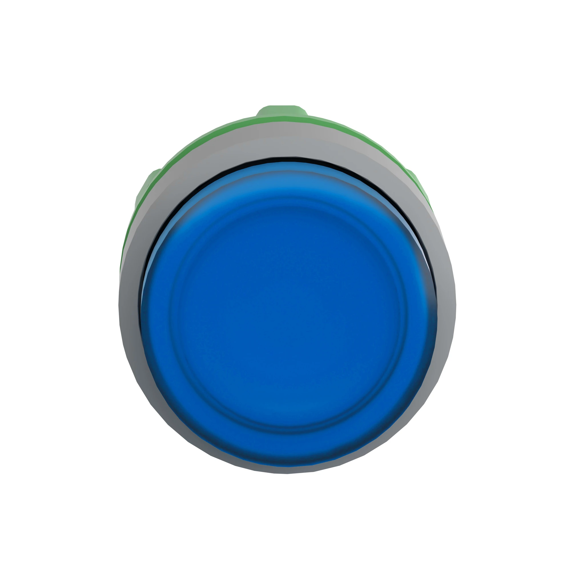 Schneider Electric ZB5AW163C0 Illuminated push-button, front element, Harmony XB5, plastic, 22mm, light gray, blue, protruding, for universal LED (img_004)