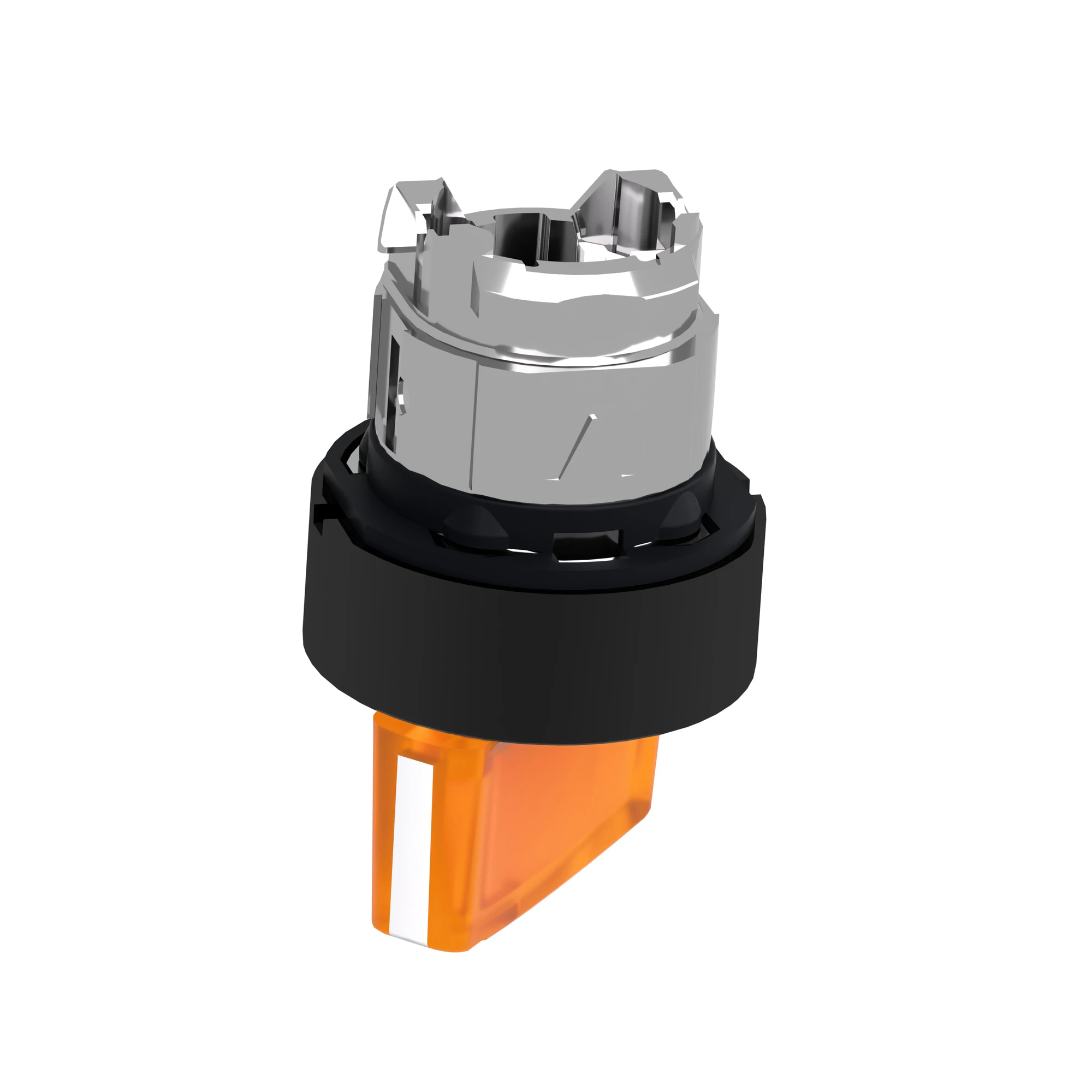 Schneider Electric ZB4BK12537 Illuminated Selector Switch, Front Element, Harmony XB4, Metal Black, 22mm, Orange, for Universal LED, 2 Positions, Latching (img_007) Schneider Electric ZB4BK12537 Illuminated Selector Switch, Front Element, Harmony XB4, Metal Black, 22mm, Orange, for Universal LED, 2 Positions, Latching (img_007)