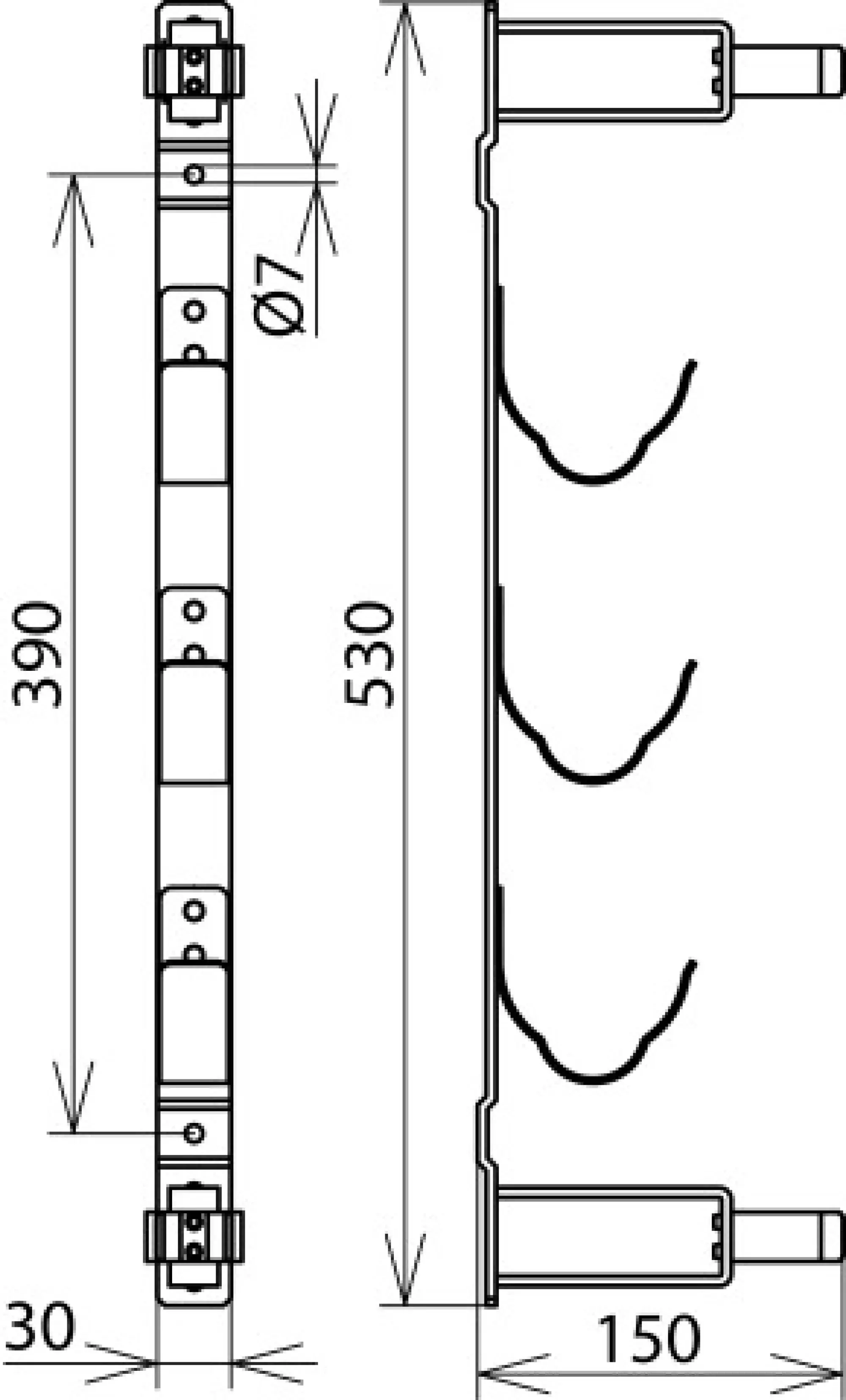 Dehn 700004 Storage device for three h.v.h.b.c. fuses and fuse tongs - single part (img_004)