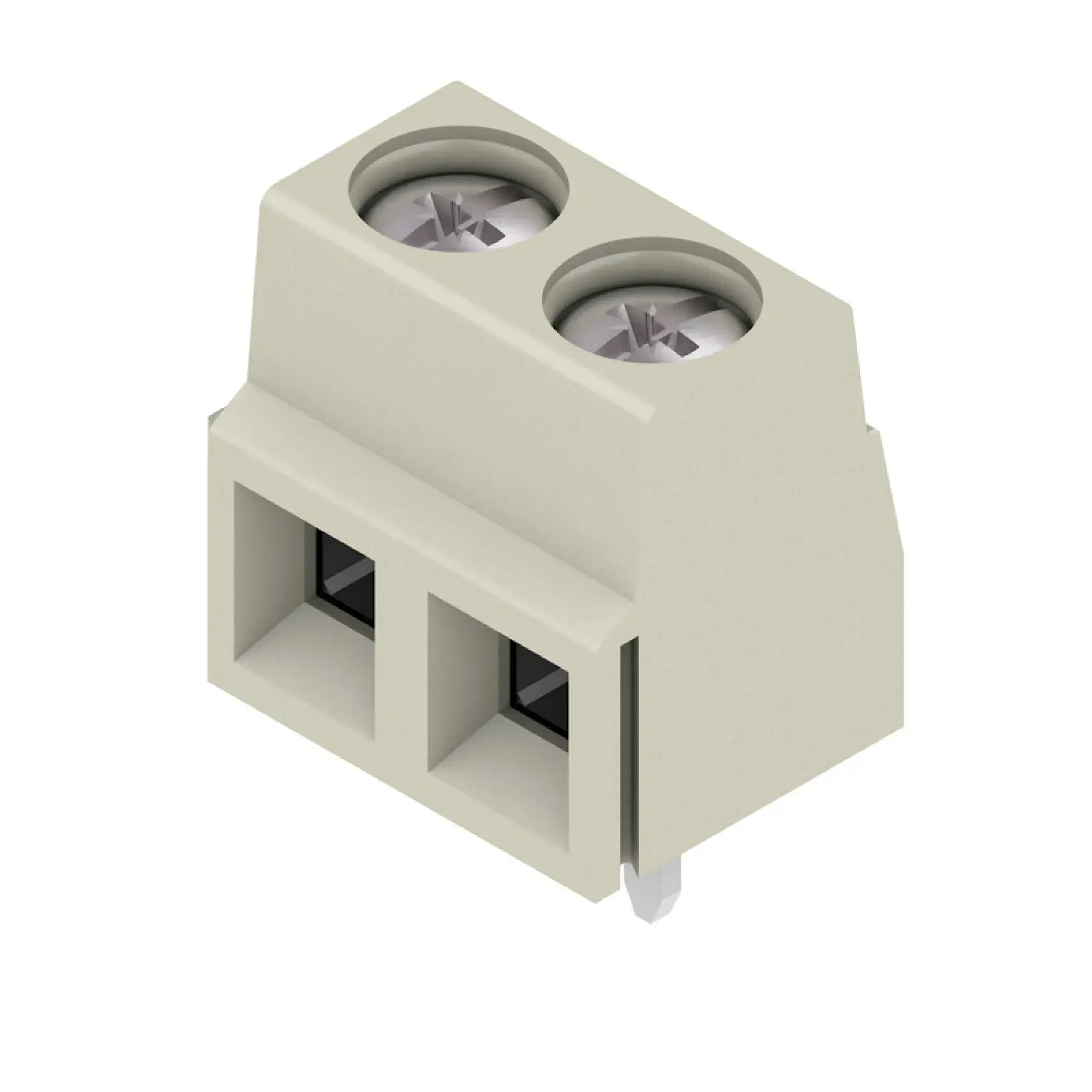 Weidmüller 1810960000 PCB terminal, 320 V, 17.5 A, Pitch in mm: 5.08, 1.5 mm², Number of poles: 2, Clamping yoke connection, THT solder connection, 90°, Box (img_001) Weidmüller 1810960000 PCB terminal, 320 V, 17.5 A, Pitch in mm: 5.08, 1.5 mm², Number of poles: 2, Clamping yoke connection, THT solder connection, 90°, Box (img_001)