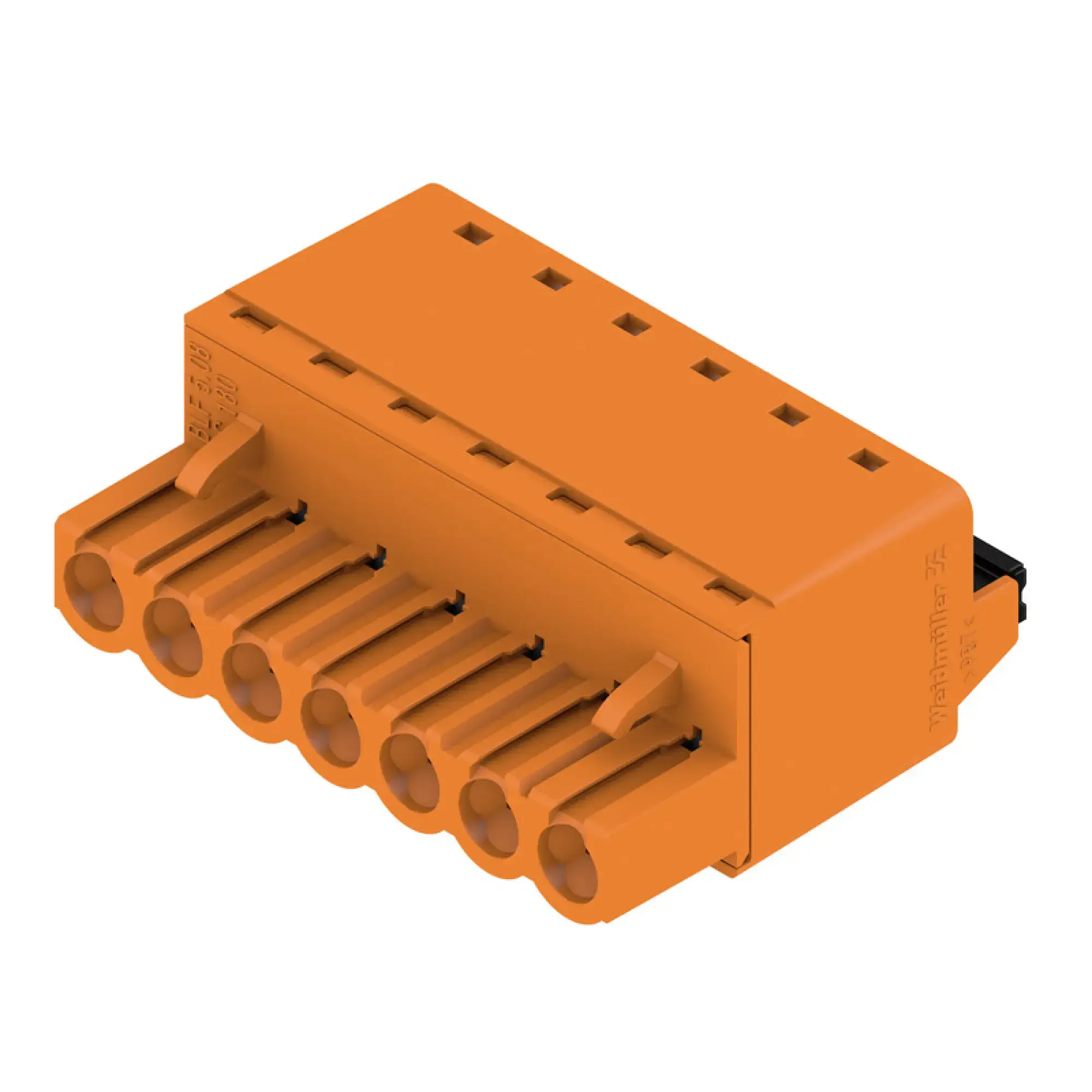 Weidmüller 1013740000 PCB connector (wire connection), 320 V, 24 A, Pitch in mm: 5.08, 3.31 mm², Number of poles: 7, PUSH IN with actuator, Box (img_001)