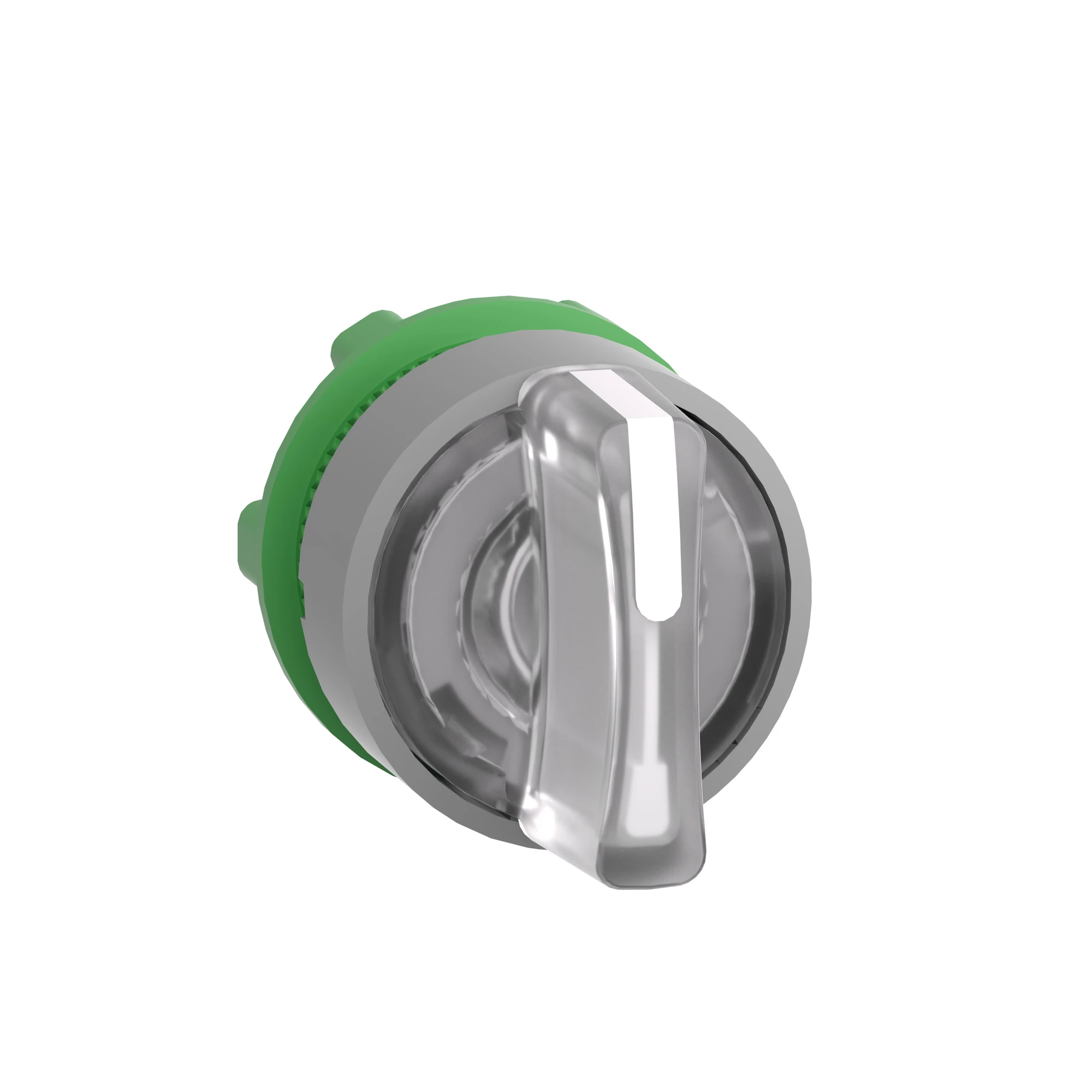 Schneider Electric ZB5AK1813C0 Illuminated selector switch, front element, Harmony XB5, plastic, 22mm, white, for universal LED, 3 positions, spring return to right (img_002)