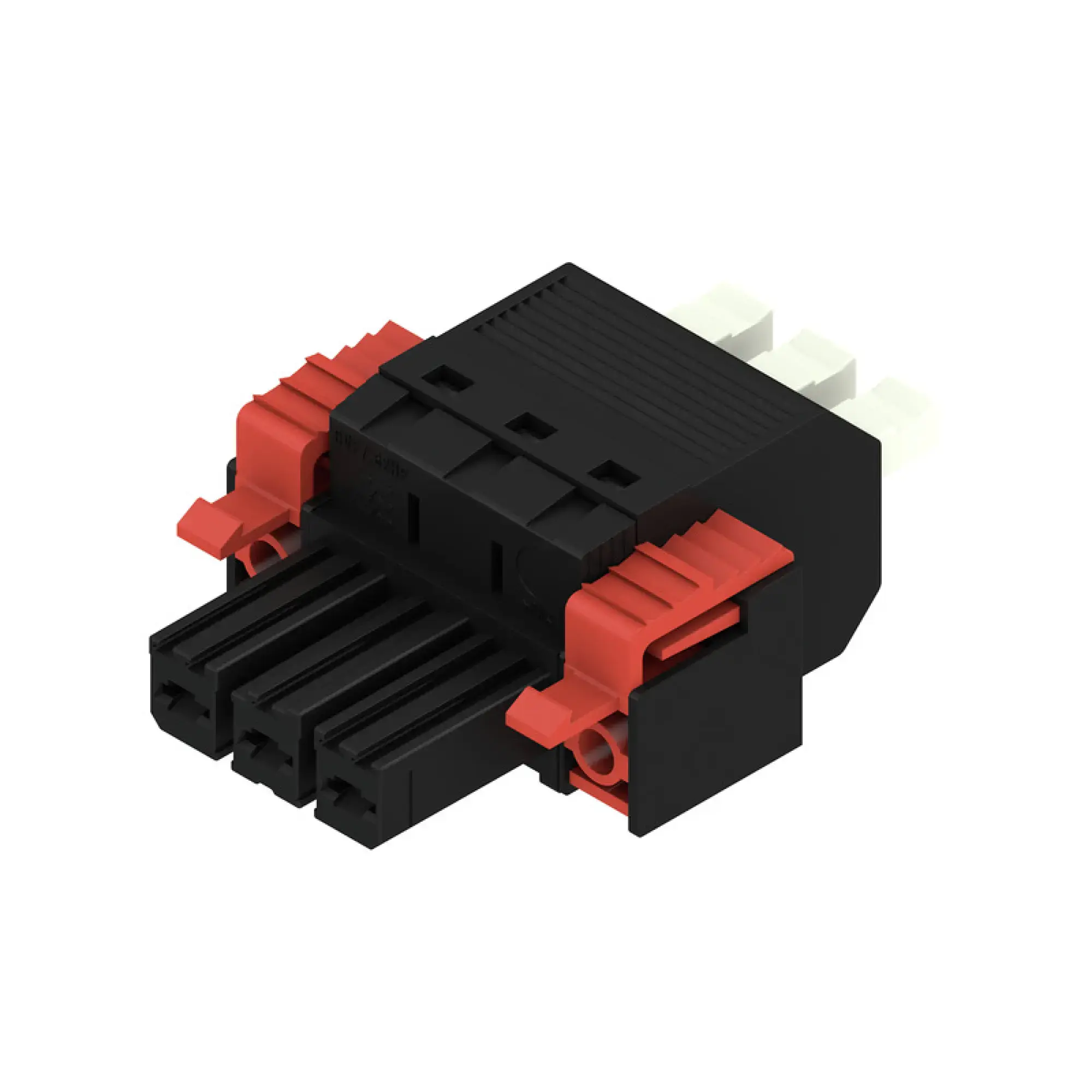 Weidmüller 2549340000 PCB connector (wire connection), 1000 V, 41 A, Pitch in mm: 7.62, 6 mm², Number of poles: 3, PUSH IN with actuator, Box (img_001)