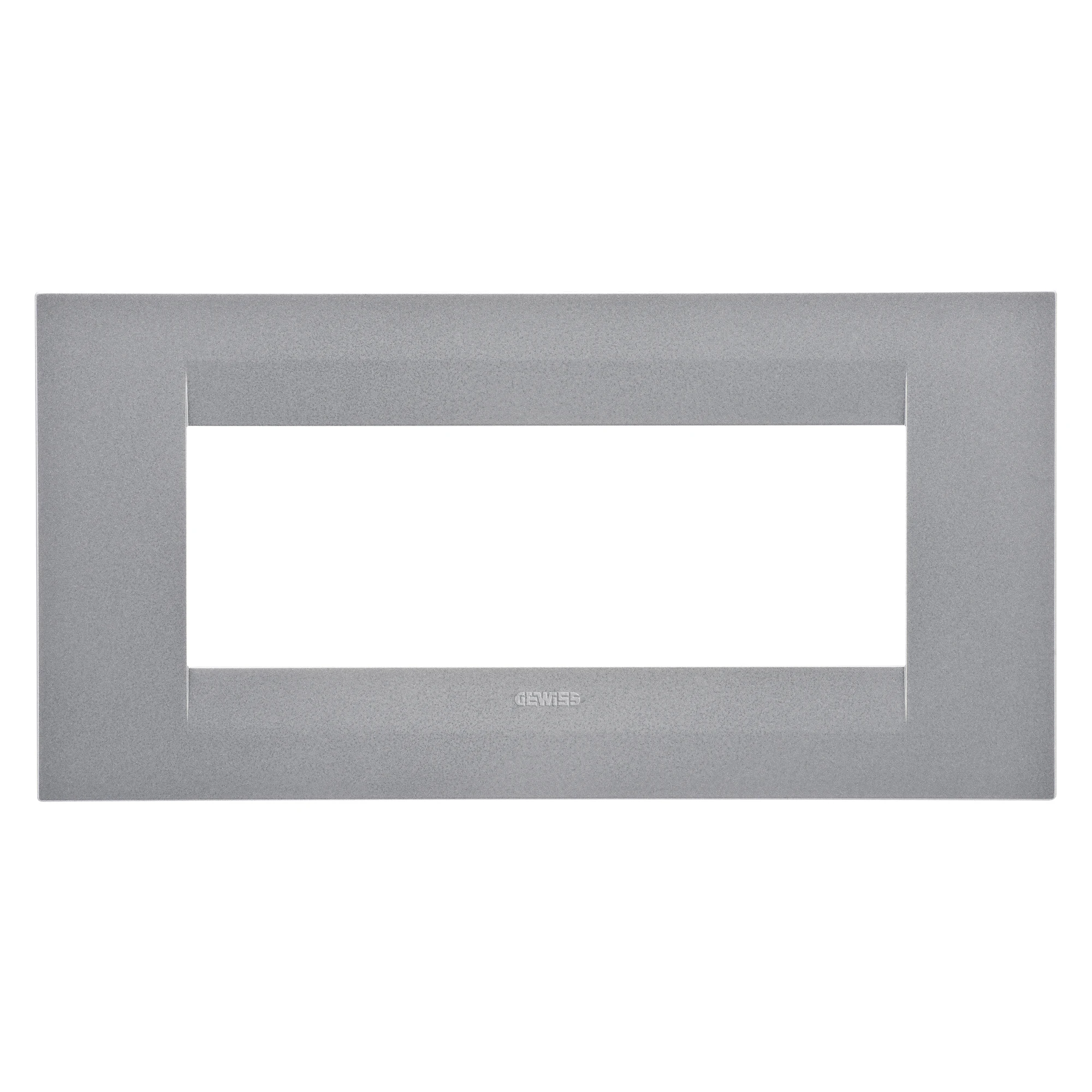 GEWISS GW16406VT GEO PLATE - IN PAINTED TECHNOPOLYMER - 6 MODULES - TITANIUM - CHORUSMART (img_001) GEWISS GW16406VT GEO PLATE - IN PAINTED TECHNOPOLYMER - 6 MODULES - TITANIUM - CHORUSMART (img_001)