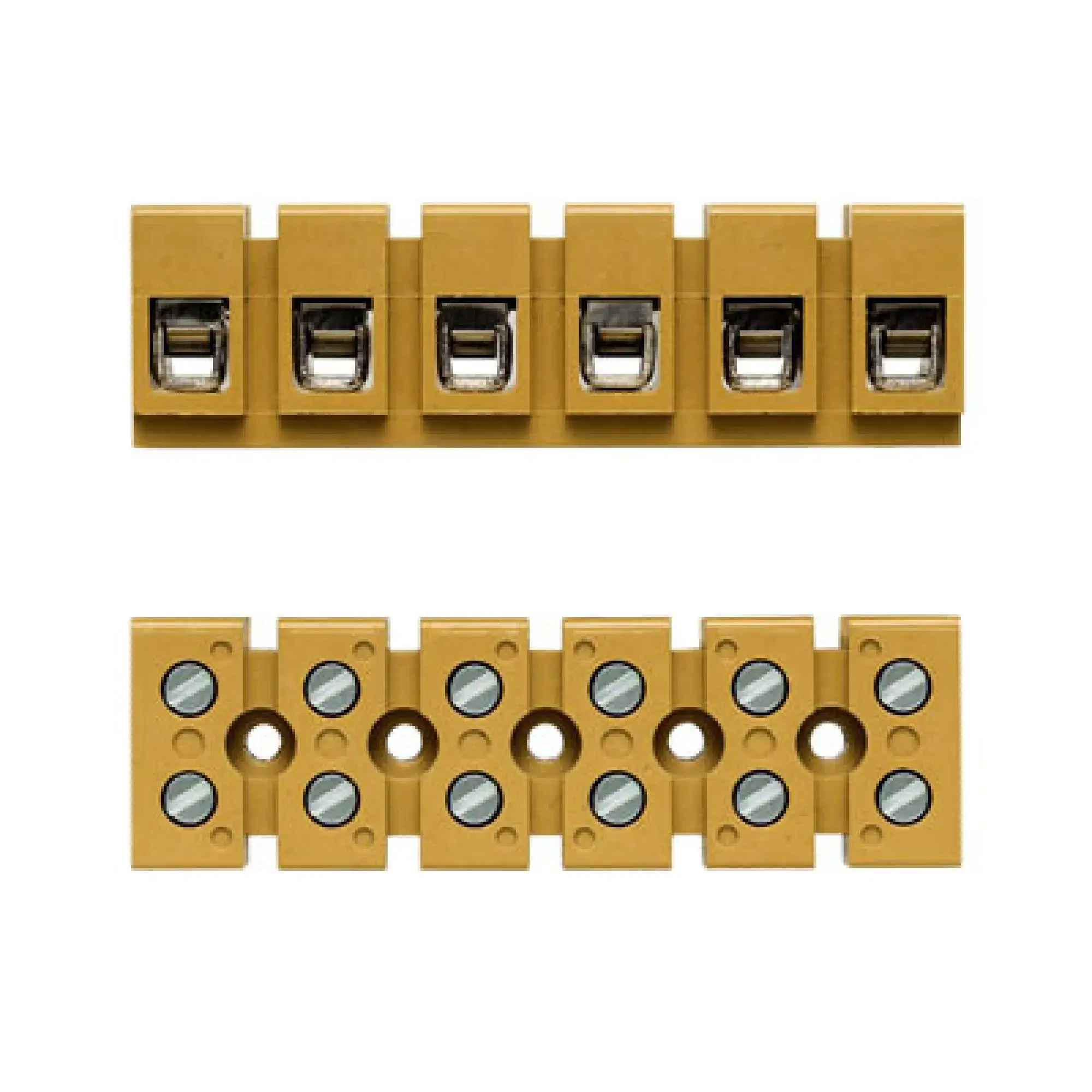 Weidmüller 7906260000 Single- and multi-pole terminal strip, Screw connection, medium yellow, 6 mm², 41 A, 690 V, Number of connections: 12, Number of levels: 1, 5VA, KrG (img_001) Weidmüller 7906260000 Single- and multi-pole terminal strip, Screw connection, medium yellow, 6 mm², 41 A, 690 V, Number of connections: 12, Number of levels: 1, 5VA, KrG (img_001)
