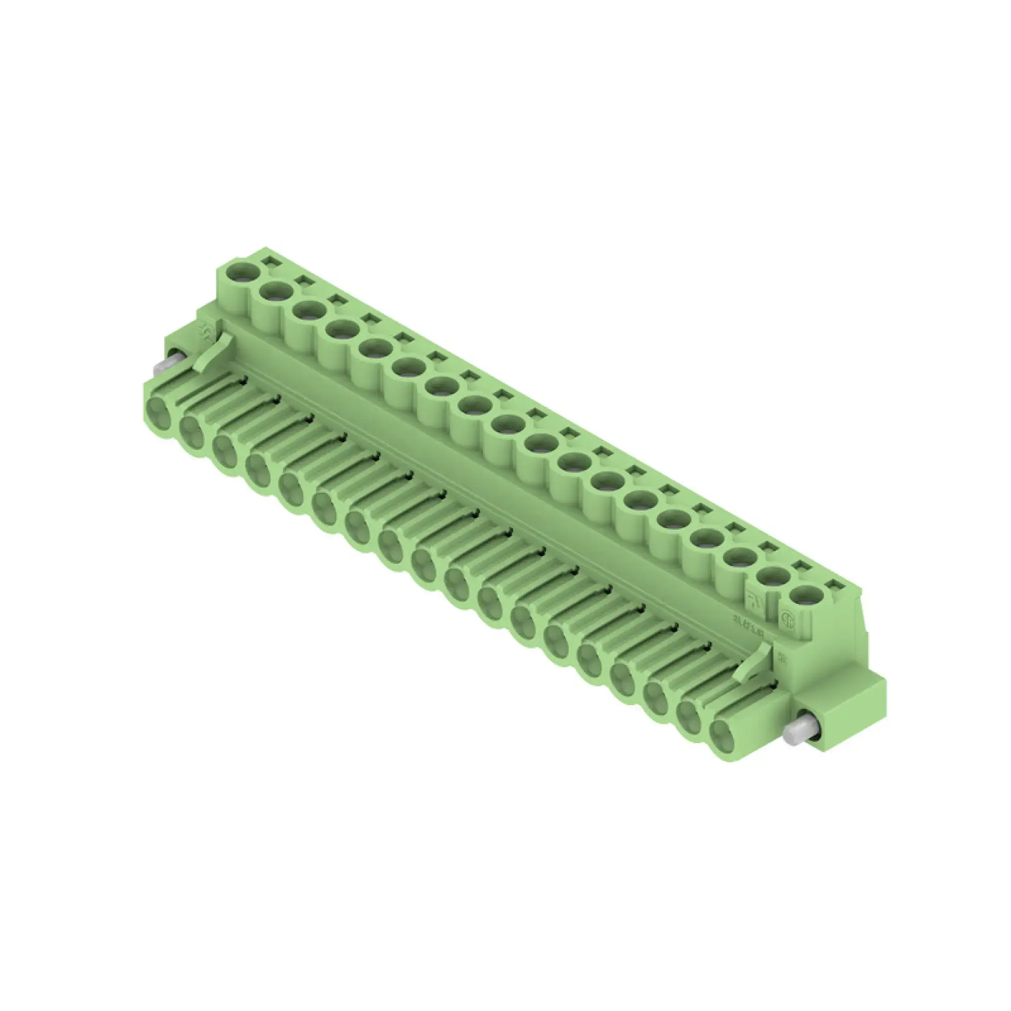 Weidmüller 1477300000 PCB connector (wire connection), 320 V, 23 A, Pitch in mm: 5.08, 4 mm², Number of poles: 18, Clamping yoke connection, Box (img_001)