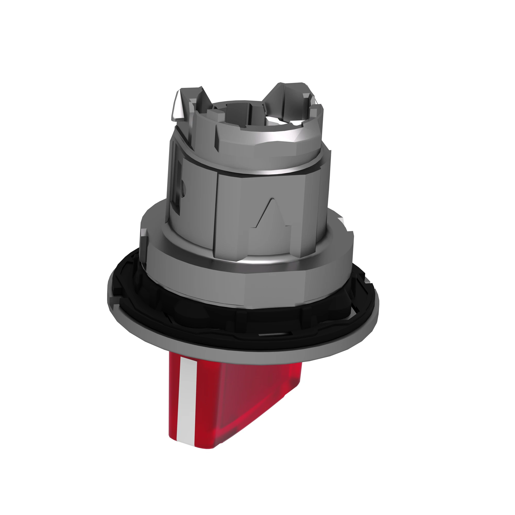 Schneider Electric ZB4FK1443 Illuminated selector switch, front element, Harmony XB4F, metal, 30mm, red, for universal LED, 2 positions, momentary (img_007)