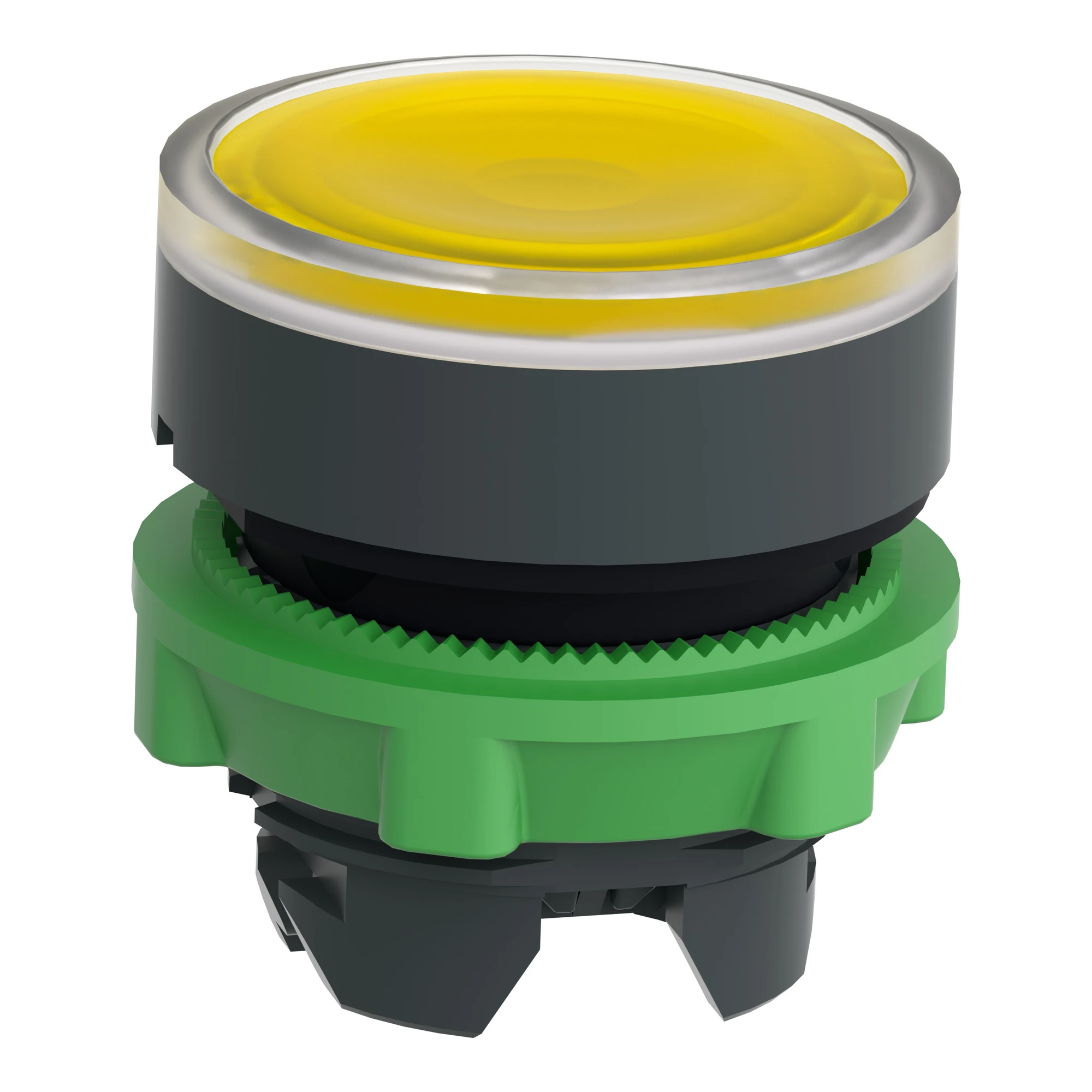 Schneider Electric ZB5AA88 Illuminated push button, Front element, Harmony XB5, Plastic, 22mm, Yellow, for universal LED, with label insert (img_005)