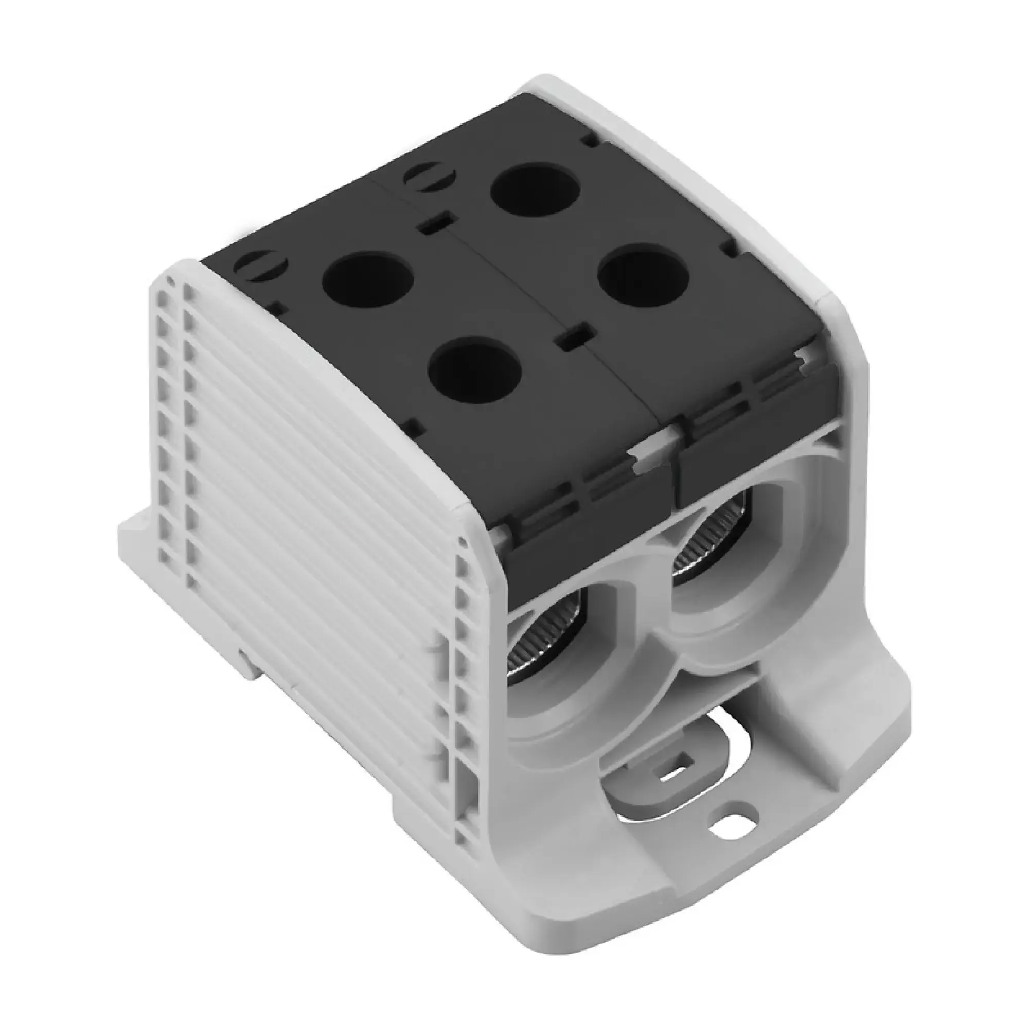 Weidmüller 2502840000 Potential distributor terminal, Screw connection, black, 185 mm², 353 A, 1000 V, Number of connections: 4, Number of levels: 1, TS 35, V-0, Wemid (img_001)