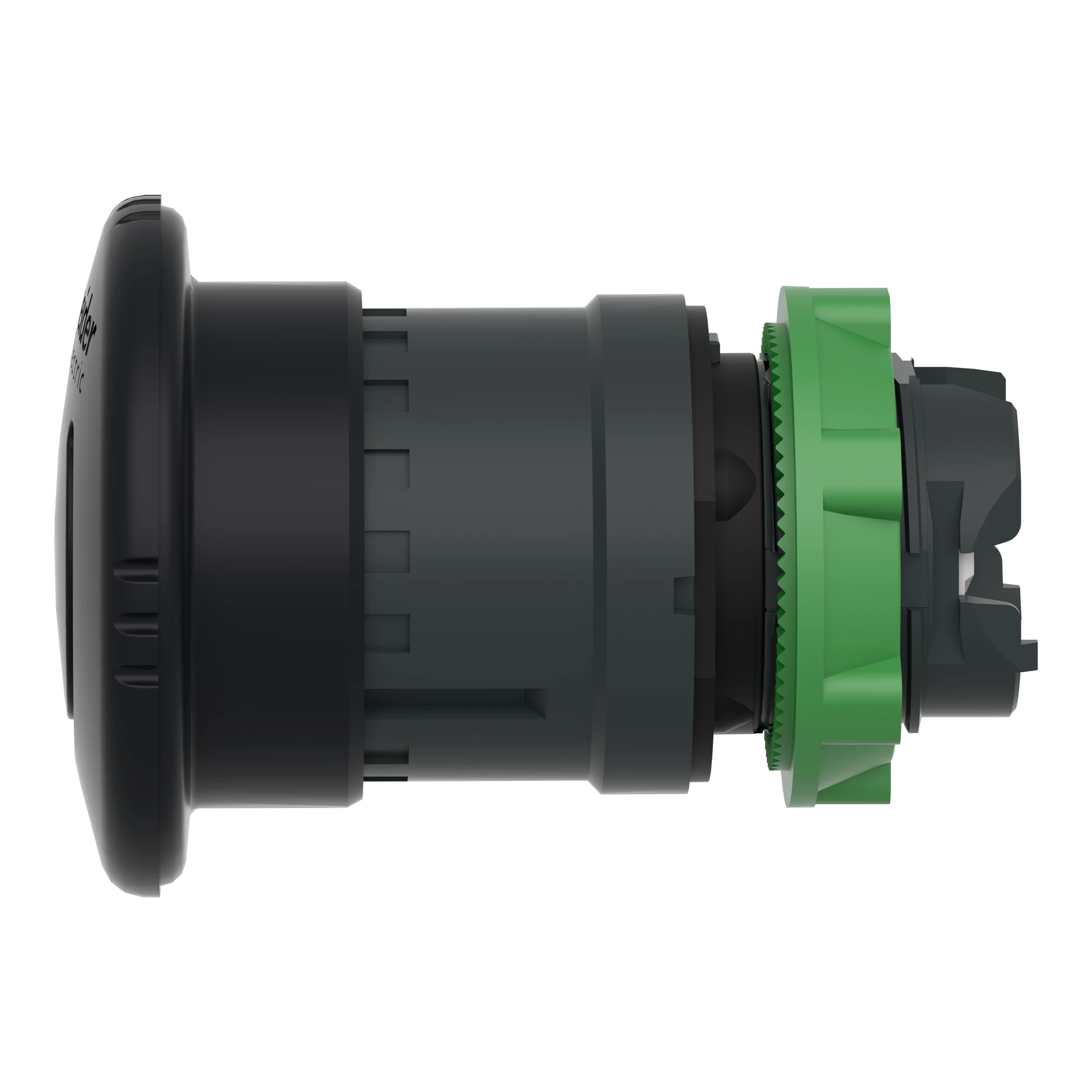 Schneider Electric ZB5AS52 Mushroom Pushbutton, Front Element, Harmony XB5, Plastic, 22mm, Black, Mushroom 40mm, Turn-to-Release (img_005)