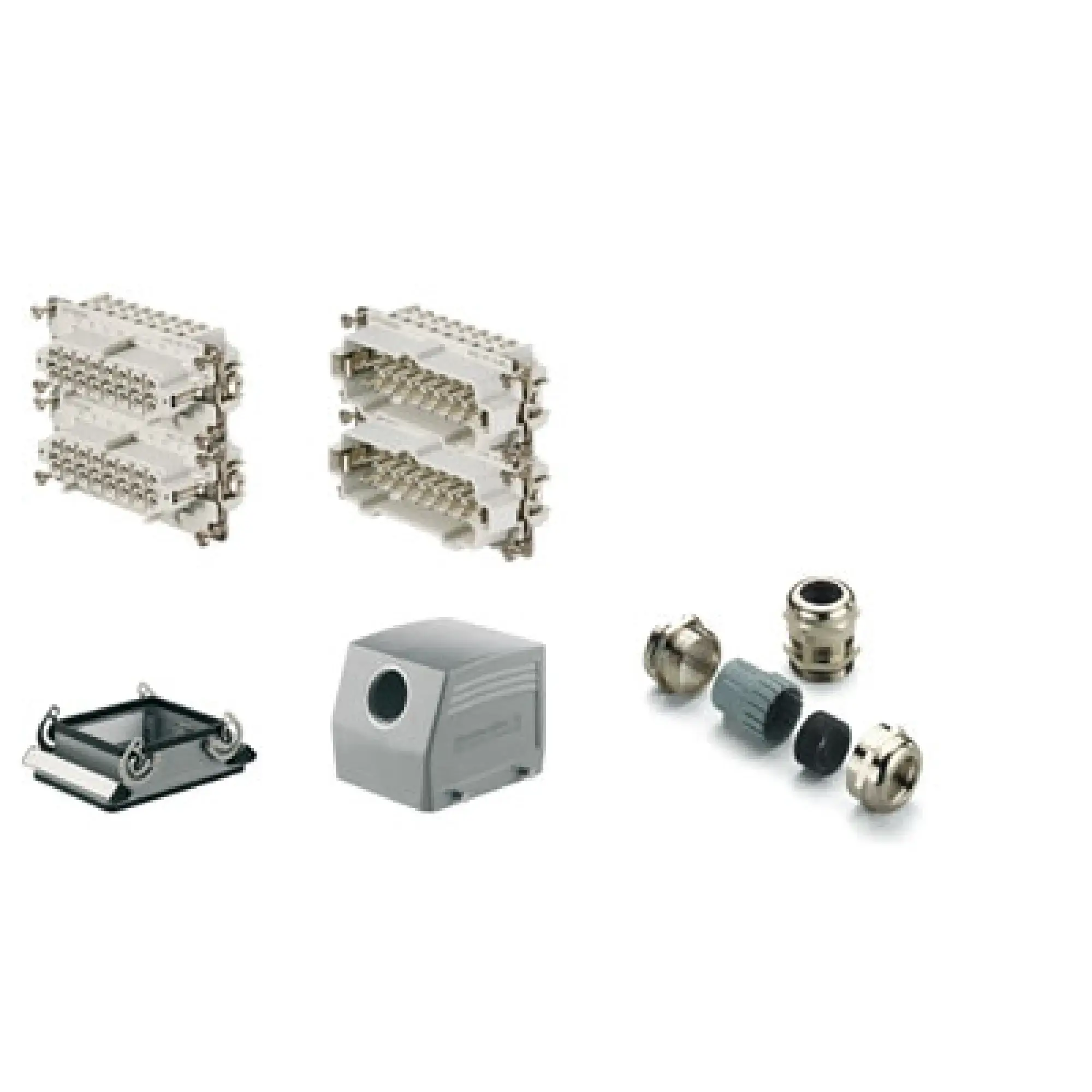 Weidmüller 1712540000 Industrial connectors (set), Series: HE, Screw connection, Size: 10, Number of poles: 32 (img_001)