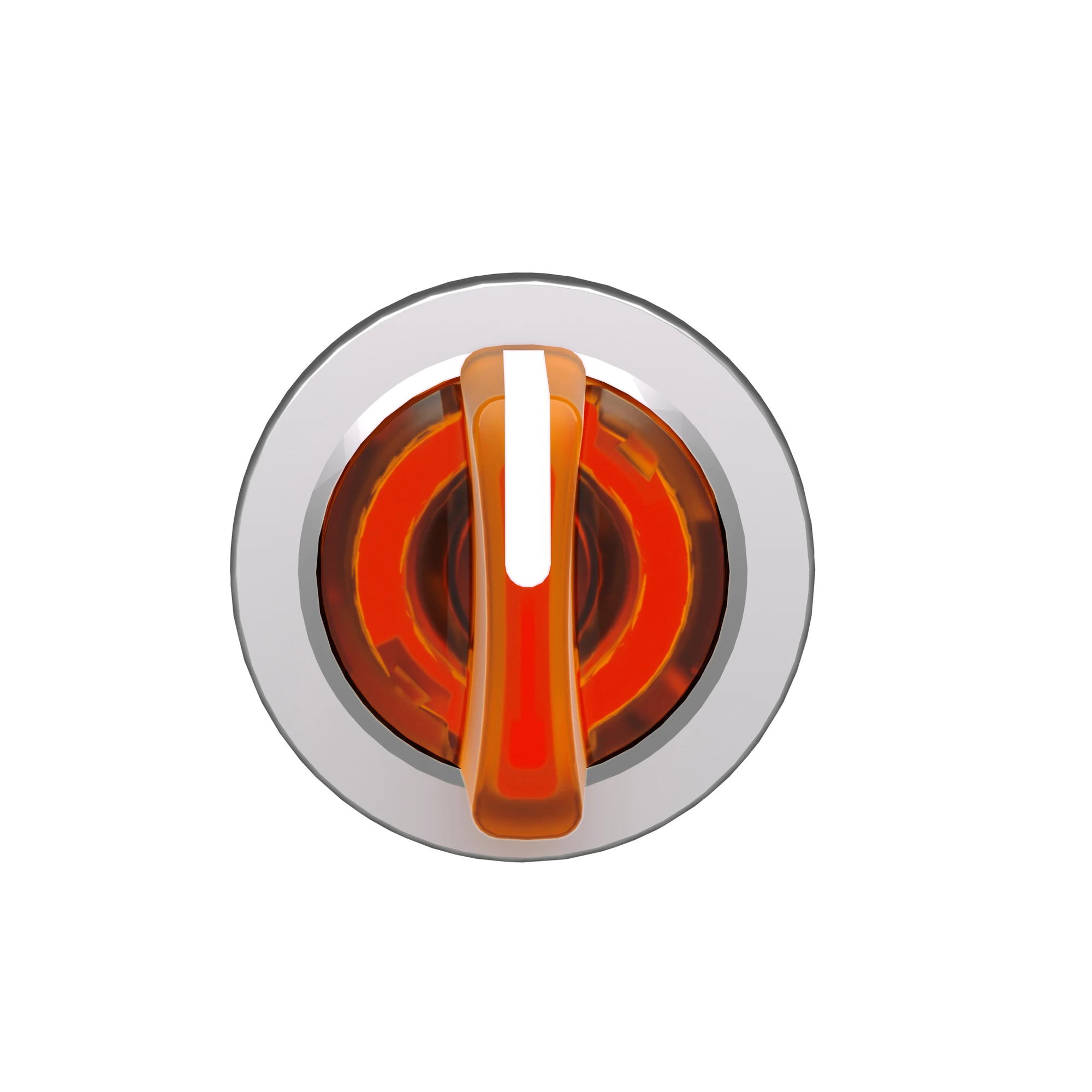 Schneider Electric ZB4FK1553 Illuminated selector switch, front element, Harmony XB4F, metal, 30mm, orange, for universal LED, 3 positions, middle detent (img_006)