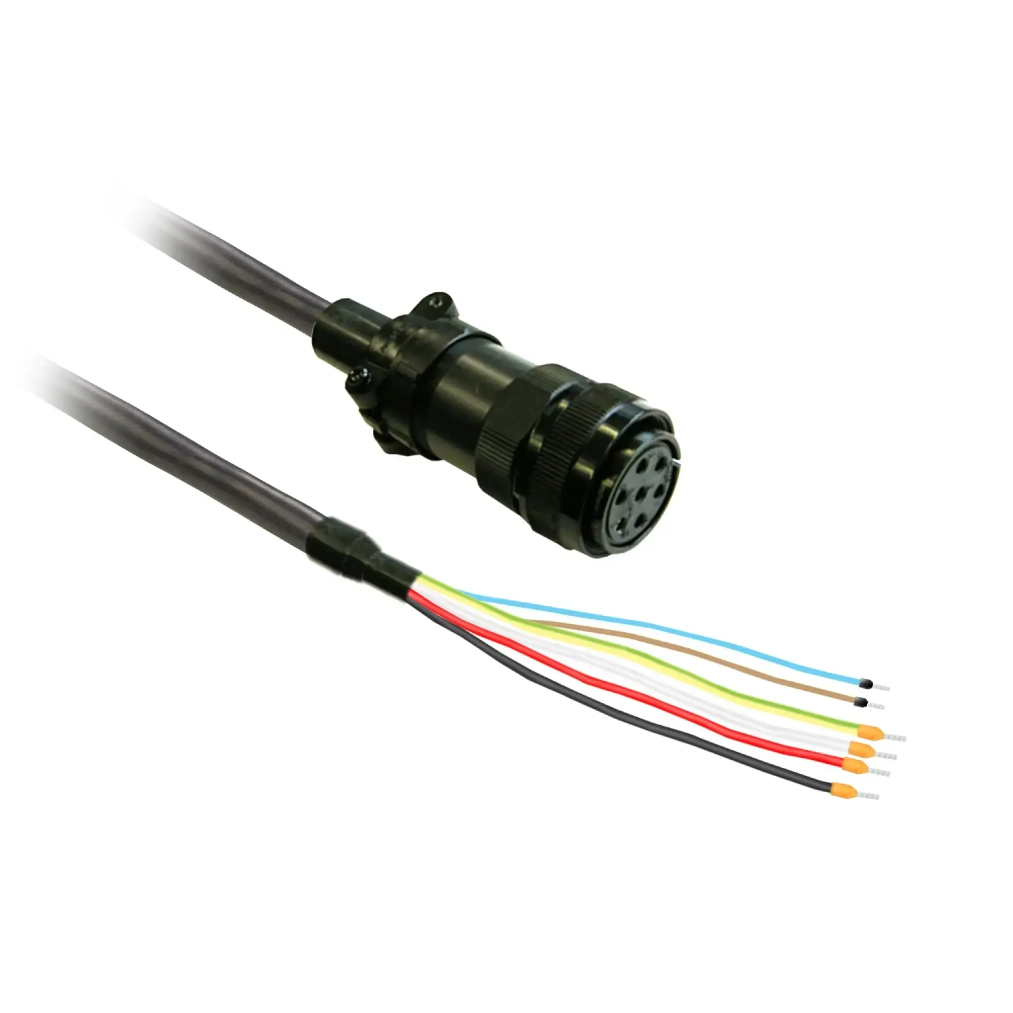 Schneider Electric VW3M5D4FR50 Power cable 5m shielded, 4x3.3mm2, BCH2 MIL connection with brake (img_002)