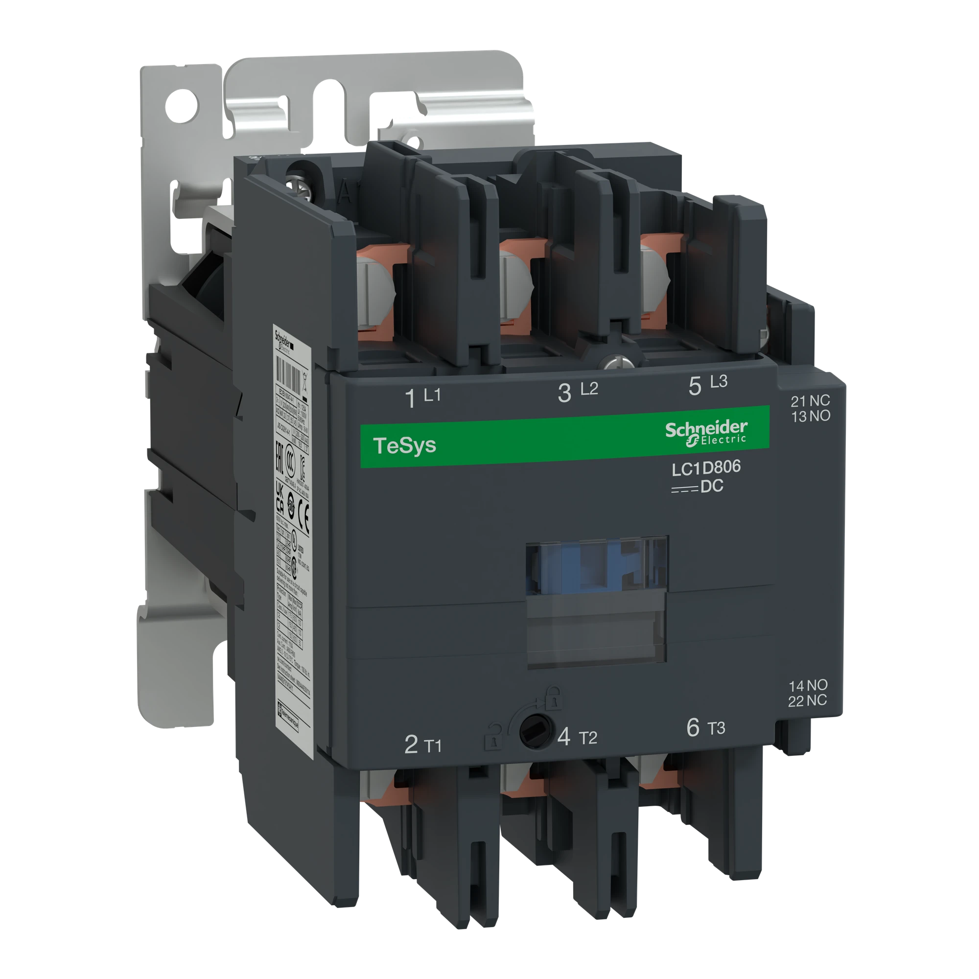 Schneider Electric LC1D806BD Power contactor LC1D 3p, +1NO+1NC, 37 kW, 80 A, 400 V AC3, coil 24 V DC (img_001) Schneider Electric LC1D806BD Power contactor LC1D 3p, +1NO+1NC, 37 kW, 80 A, 400 V AC3, coil 24 V DC (img_001)