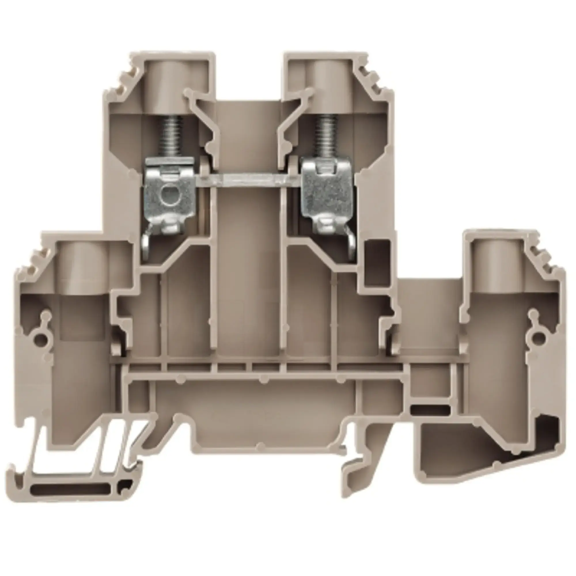 Weidmüller 1415510000 Multi-tier modular terminal, Screw connection, dark beige, 10 mm², 800 V, 800 V, Number of connections: 2, Number of levels: 1, TS 35, V-0, Wemid (img_001) Weidmüller 1415510000 Multi-tier modular terminal, Screw connection, dark beige, 10 mm², 800 V, 800 V, Number of connections: 2, Number of levels: 1, TS 35, V-0, Wemid (img_001)