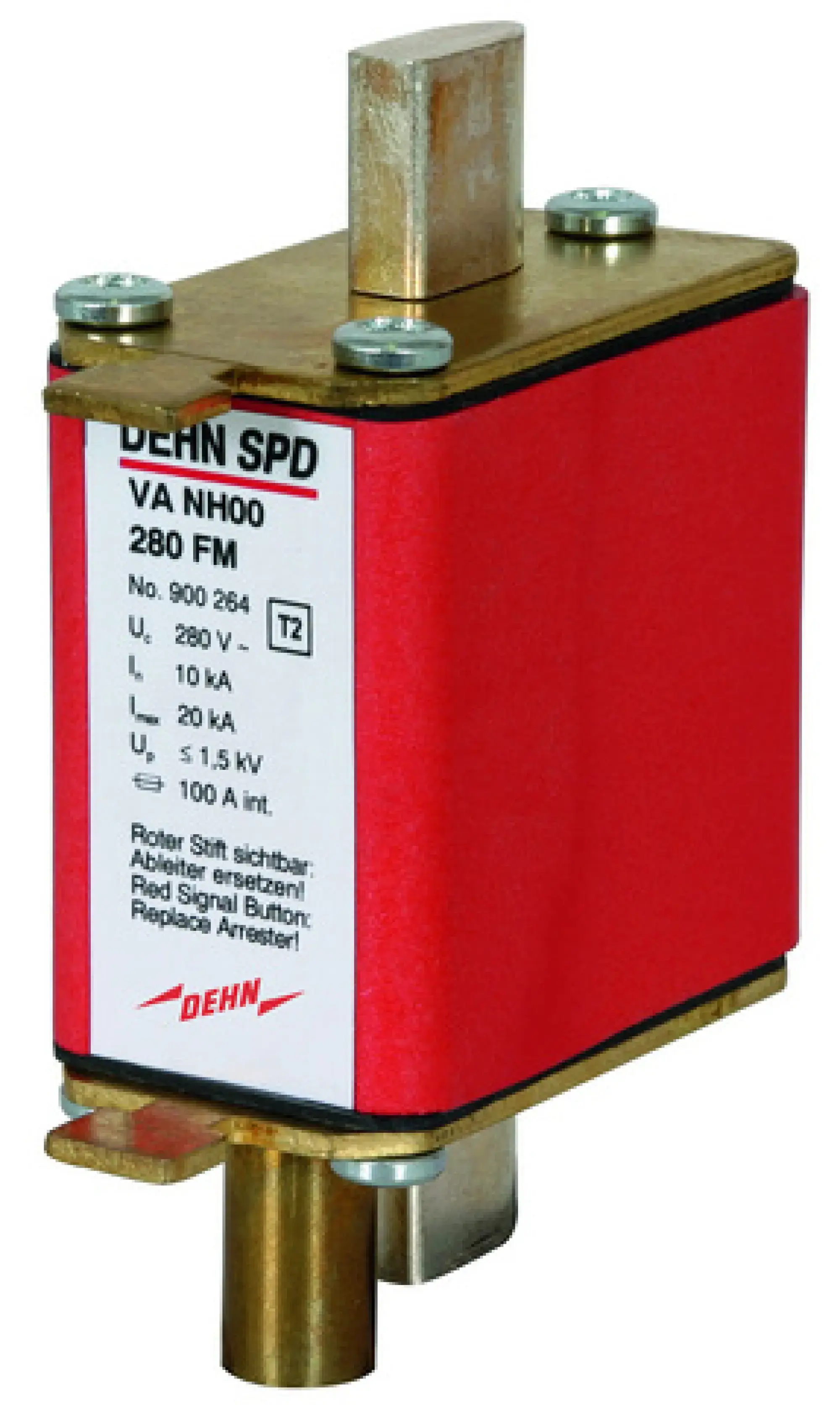 Dehn 900264 Surge arrester Type 2 / single-pole 280V a.c. for NH00 fuse holders (img_001)