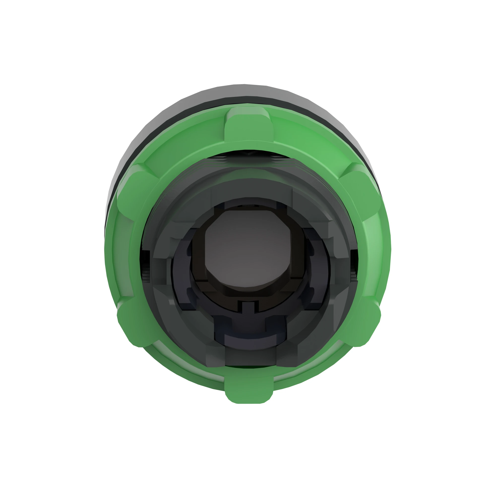 Schneider Electric ZB5AW133 Illuminated Pushbutton, Front Element, Harmony XB5, Plastic, 22mm, Green, Projecting, for Universal LED (img_002)