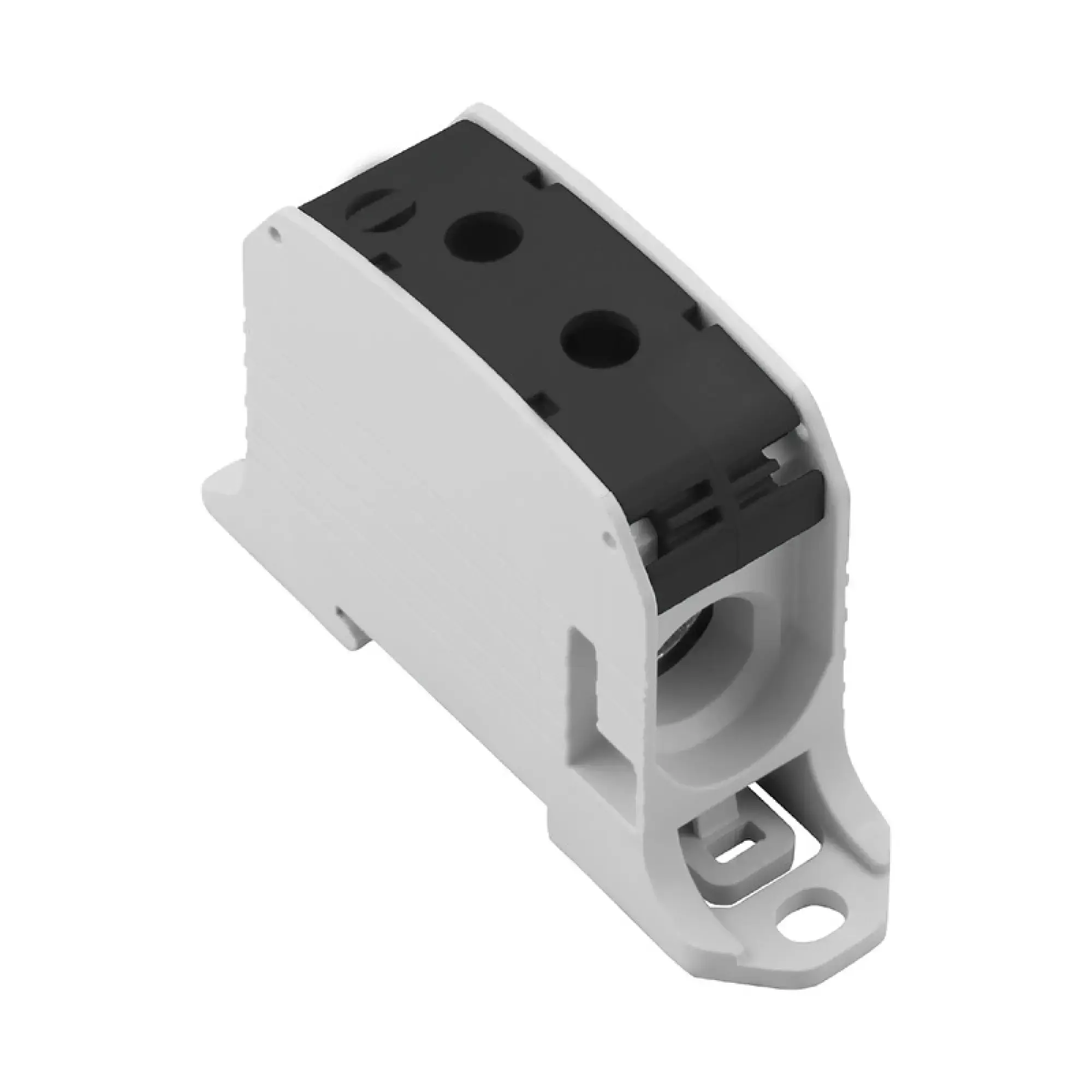 Weidmüller 2502690000 Potential distributor terminal, Screw connection, black, 95 mm², 232 A, 1000 V, Number of connections: 2, Number of levels: 1, TS 35, V-0, Wemid (img_001)