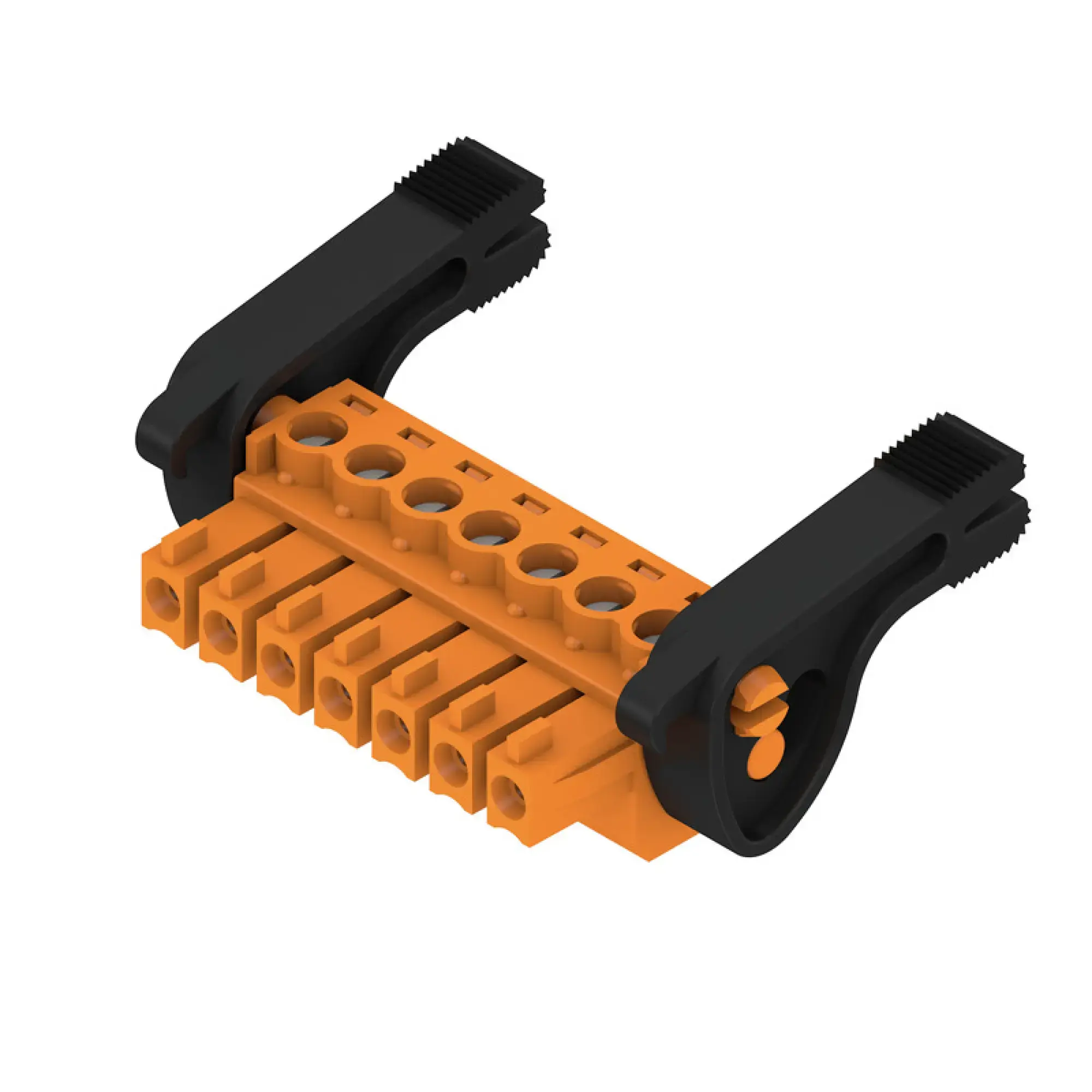 Weidmüller 2442340000 PCB connector (wire connection), 160 V, 17.5 A, Pitch in mm: 3.81, 1.5 mm², Number of poles: 7, Clamping yoke connection, Box (img_001)