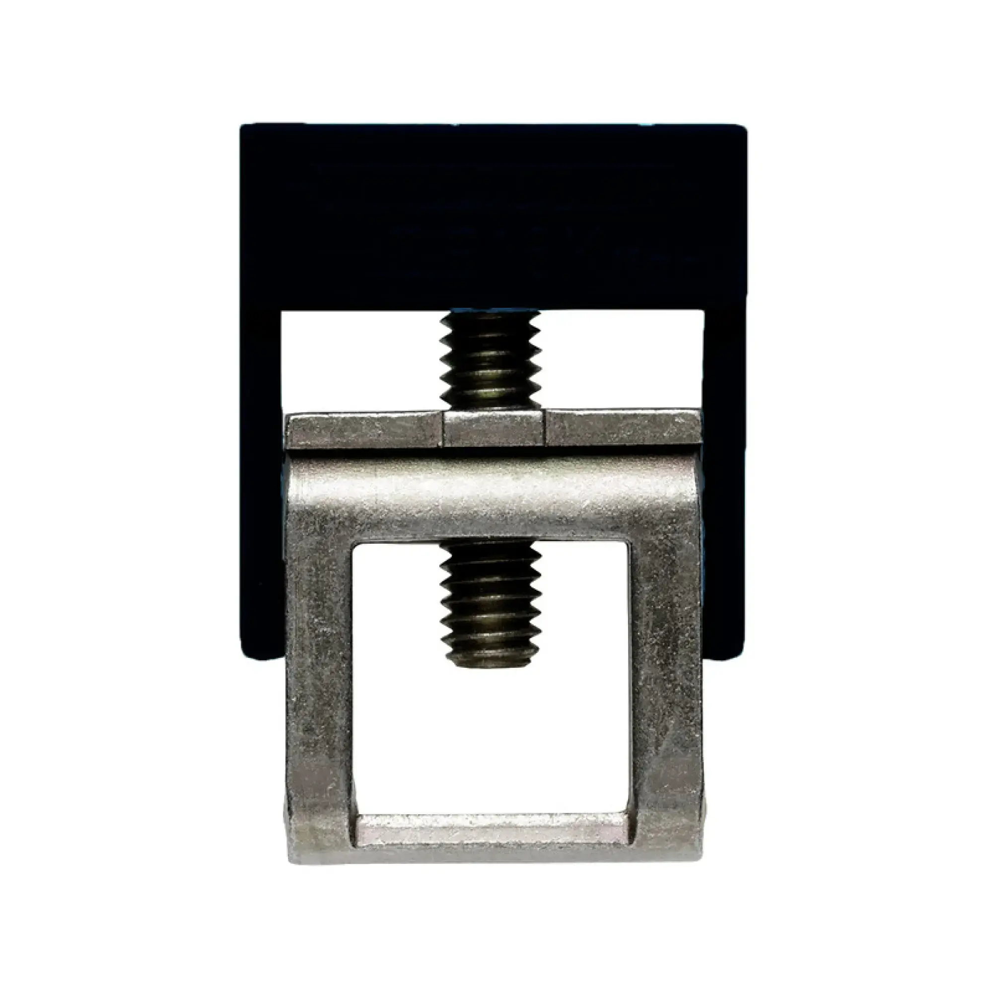 Weidmüller 0502810000 Clamping yoke (bus-bar), Clamping yoke, black, 16 mm², Width: 10 mm, M 4, Steel (img_001)