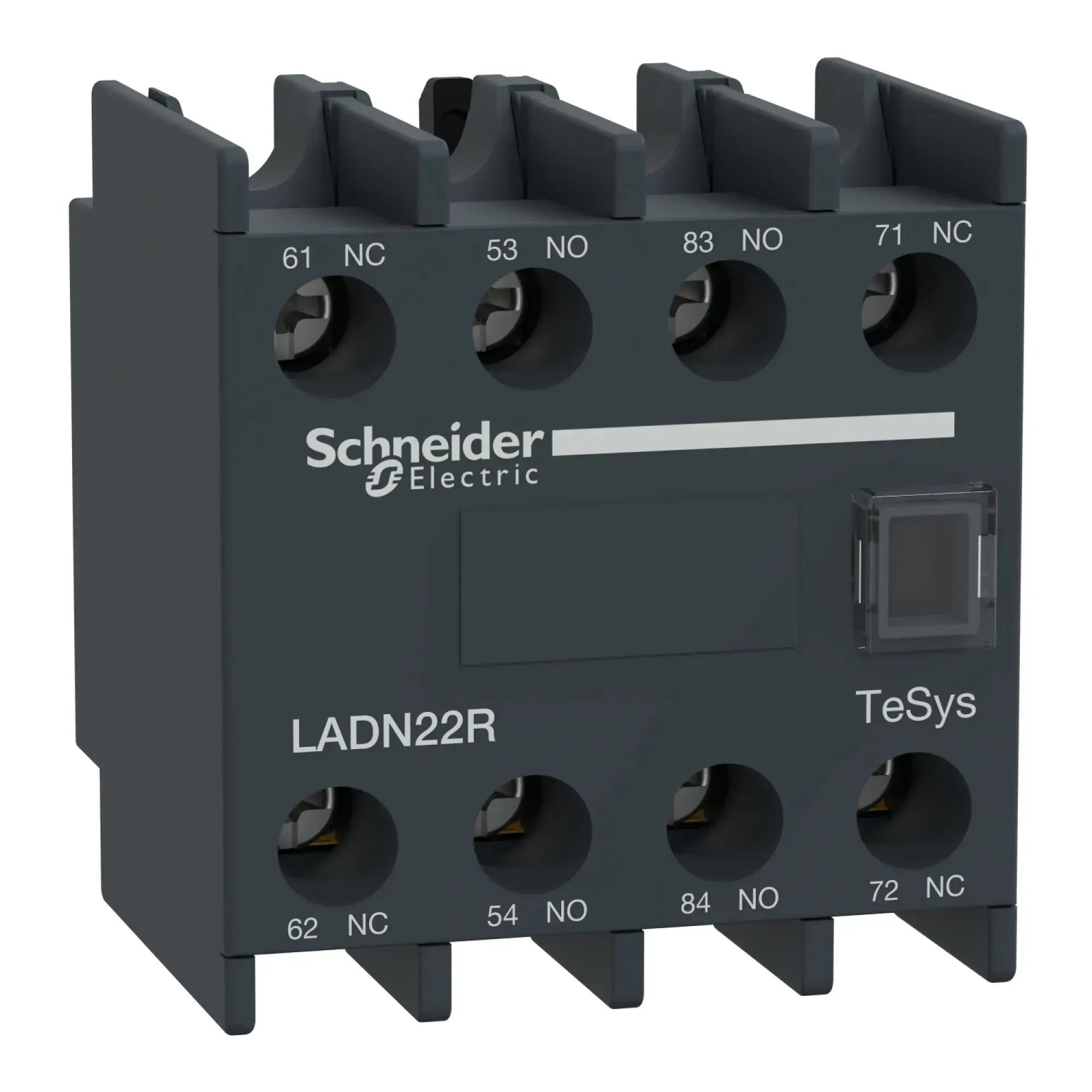 Schneider Electric LADN22R Auxiliary Contact Block, TeSys Deca, 2NO+2NC, Screw Terminals (img_002)