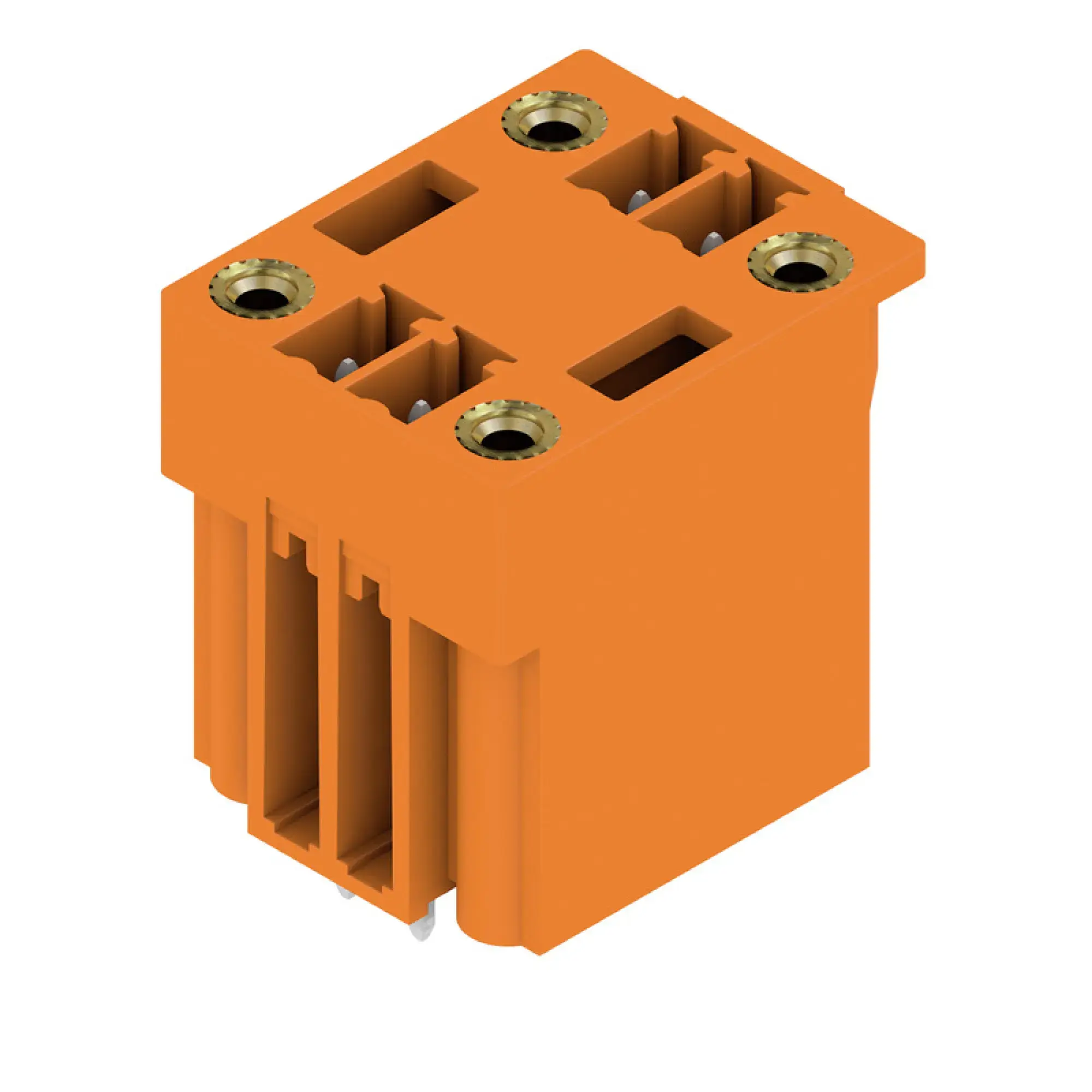 Weidmüller 1030440000 PCB connector (board connection), 160 V, 17.5 A, Pitch in mm: 3.81, Number of poles: 4, THT solder connection, Box (img_001)