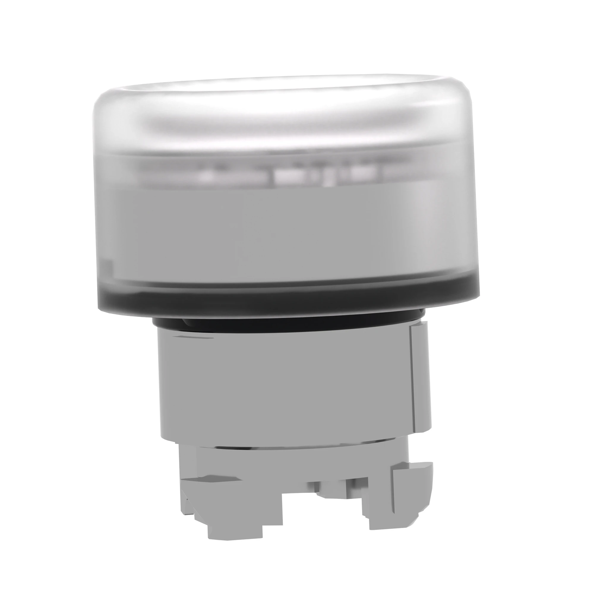 Schneider Electric ZB4BP18 Pushbutton, Front Element, Harmony XB4, Metal, 22mm, White, Unlabelled, Momentary, With Protective Cap, For Insert Plate (img_006)