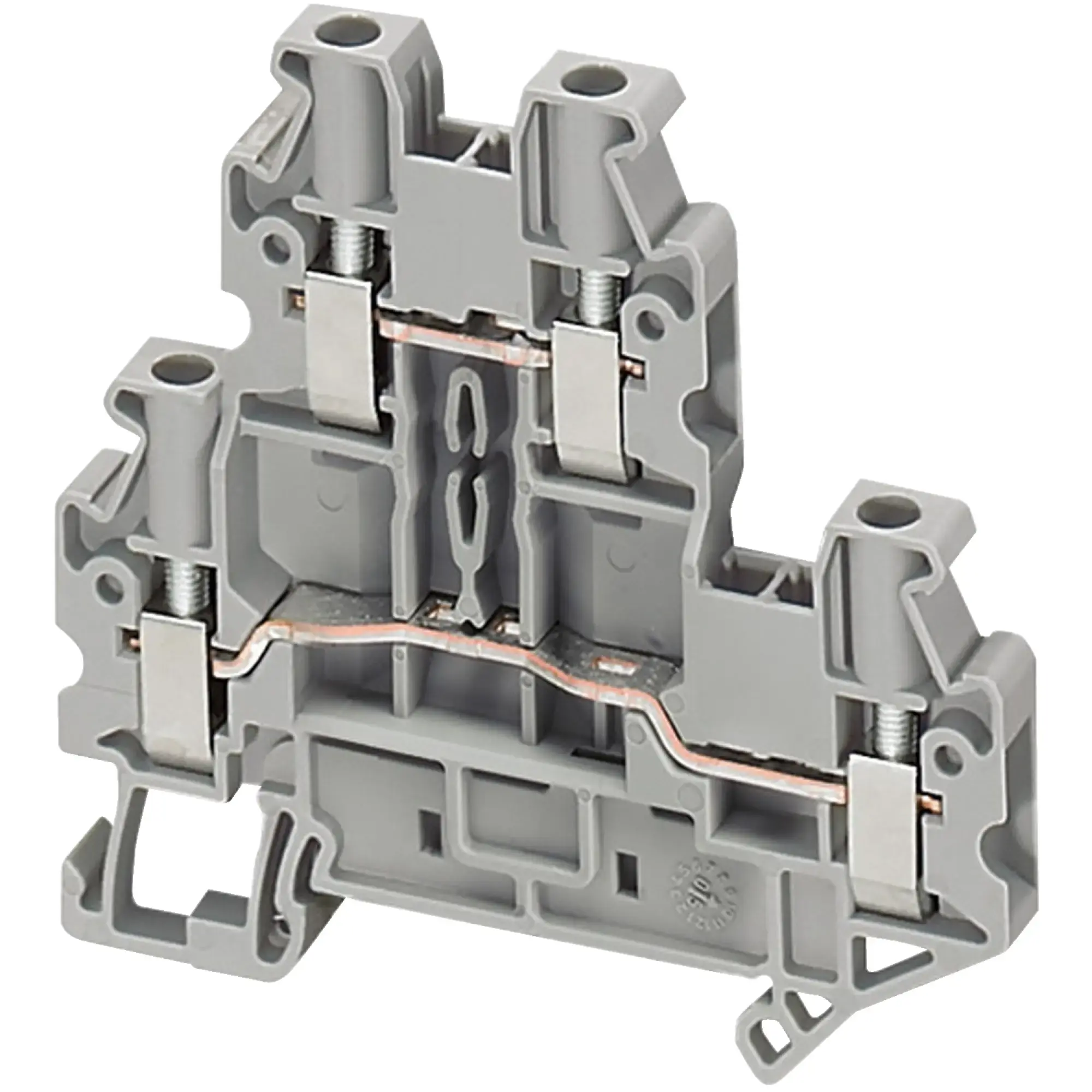 Schneider Electric NSYTRV44D Linergy Terminal Block for Passing Through, 4mm2, 30A, 2 Levels, 1x1, Screw, Gray (img_002) Schneider Electric NSYTRV44D Linergy Terminal Block for Passing Through, 4mm2, 30A, 2 Levels, 1x1, Screw, Gray (img_002)