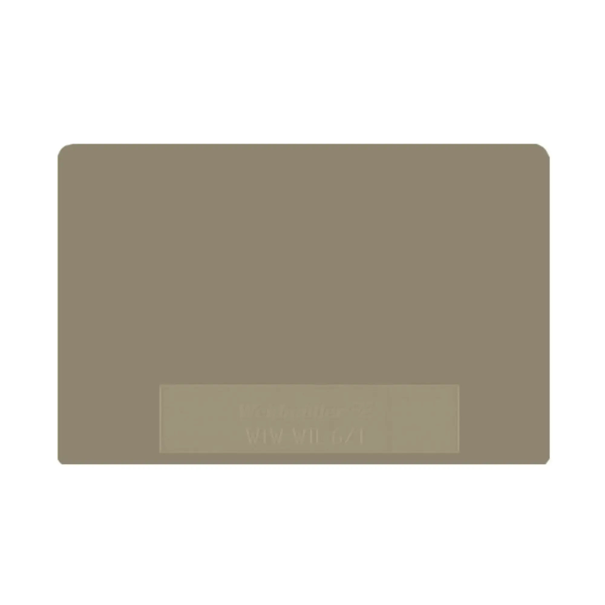Weidmüller 1068400000 Partition plate (terminal), dark beige, Height: 65 mm, Width: 1.5 mm, V-0, Wemid (img_001)