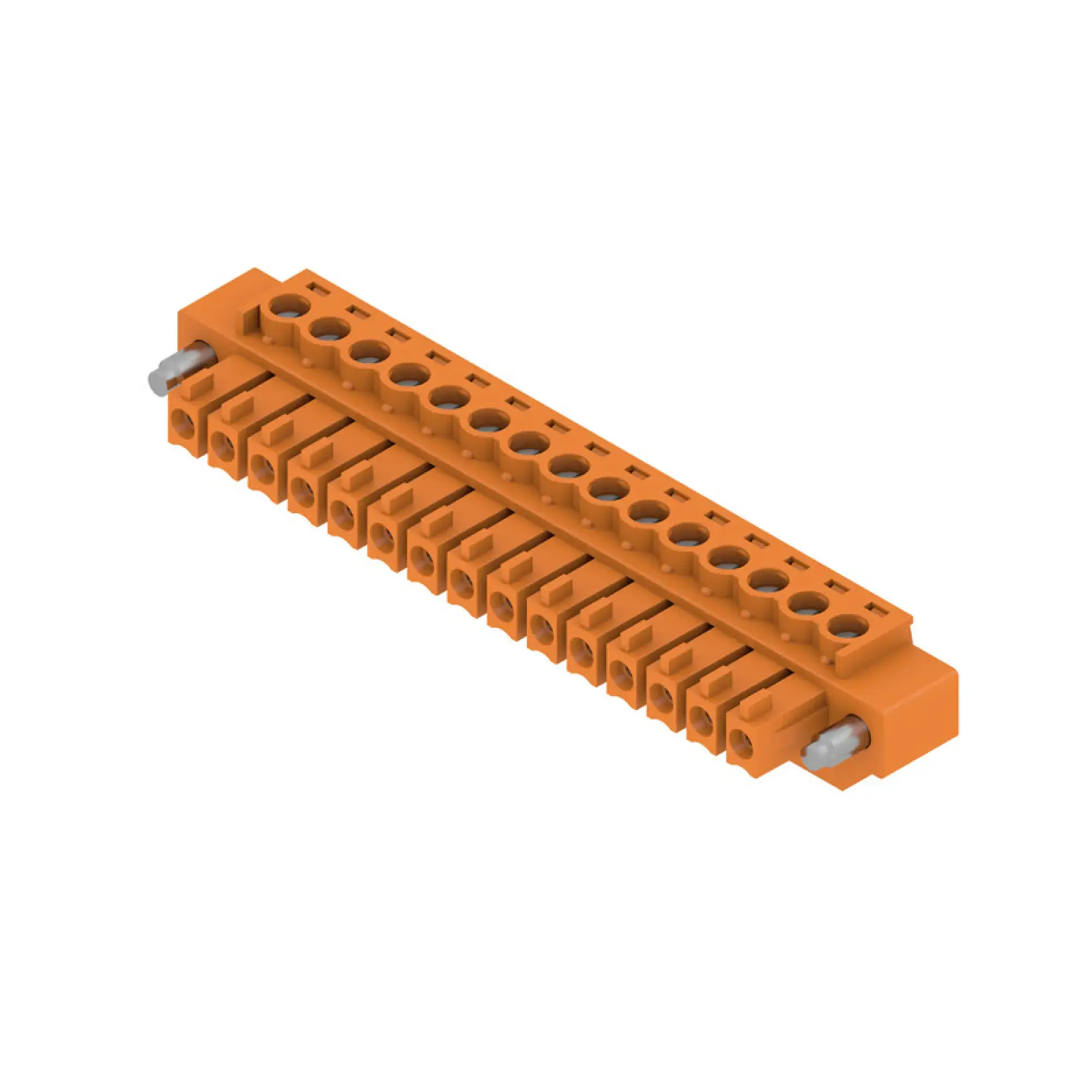 Weidmüller 1941140000 PCB connector (wire connection), 160 V, 17.5 A, Pitch in mm: 3.81, 1.5 mm², Number of poles: 15, Clamping yoke connection, Box (img_001)