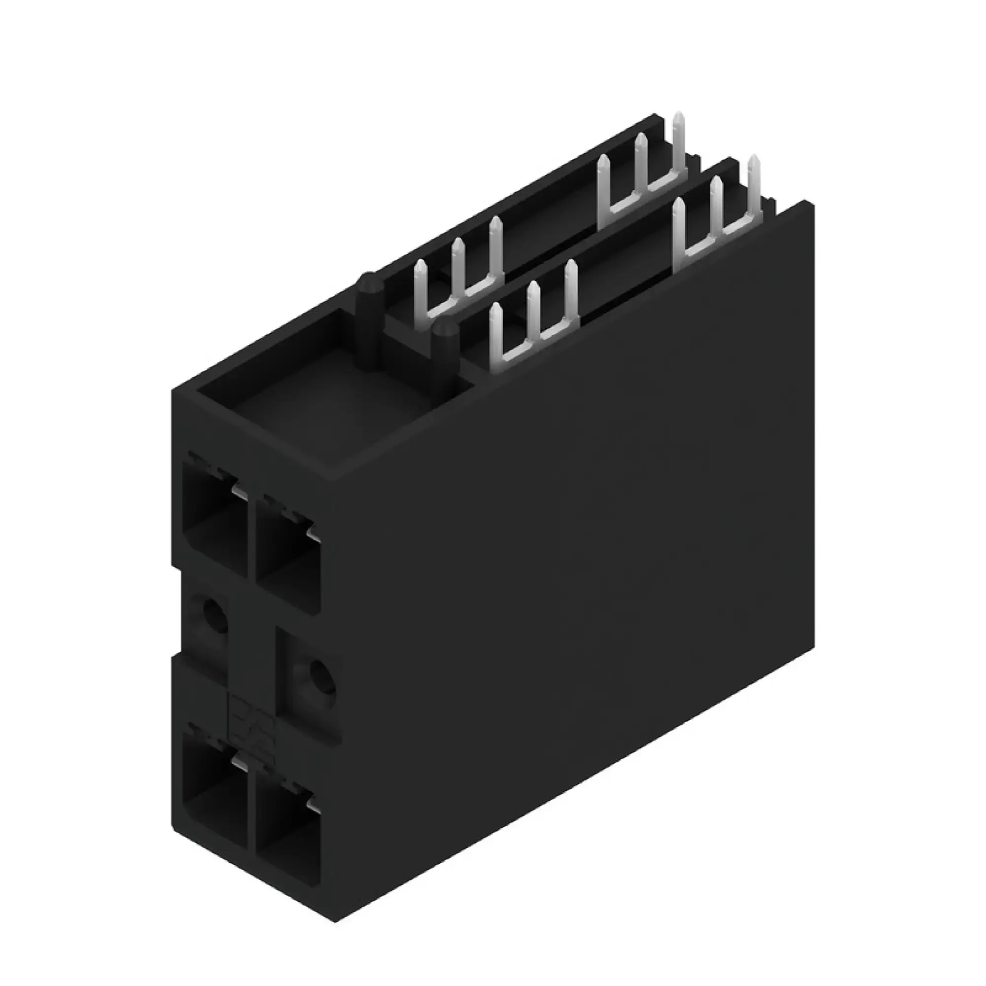 Weidmüller 2431410000 PCB connector (board connection), 630 V, 47 A, Pitch in mm: 7.62, Number of poles: 4, THT solder connection, Box (img_001)