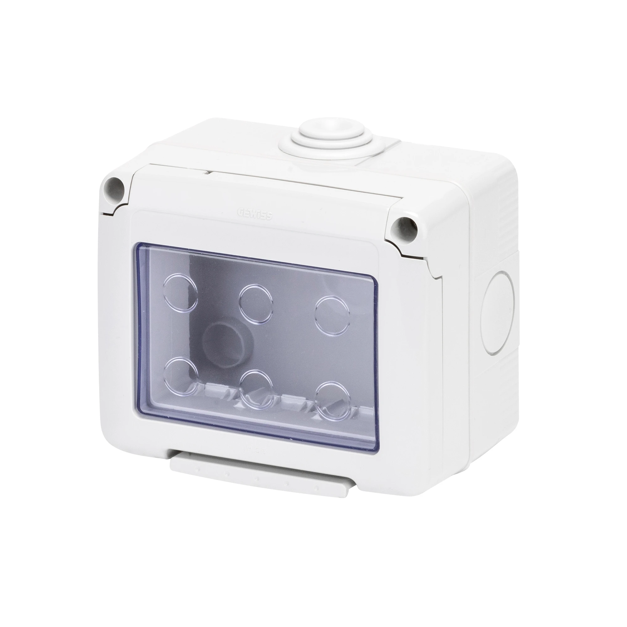 GEWISS GW27043 WATERTIGHT ENCLOSURE FOR SYSTEM DEVICES - 3 GANG - GREY RAL 7035 - IP55 (img_001)