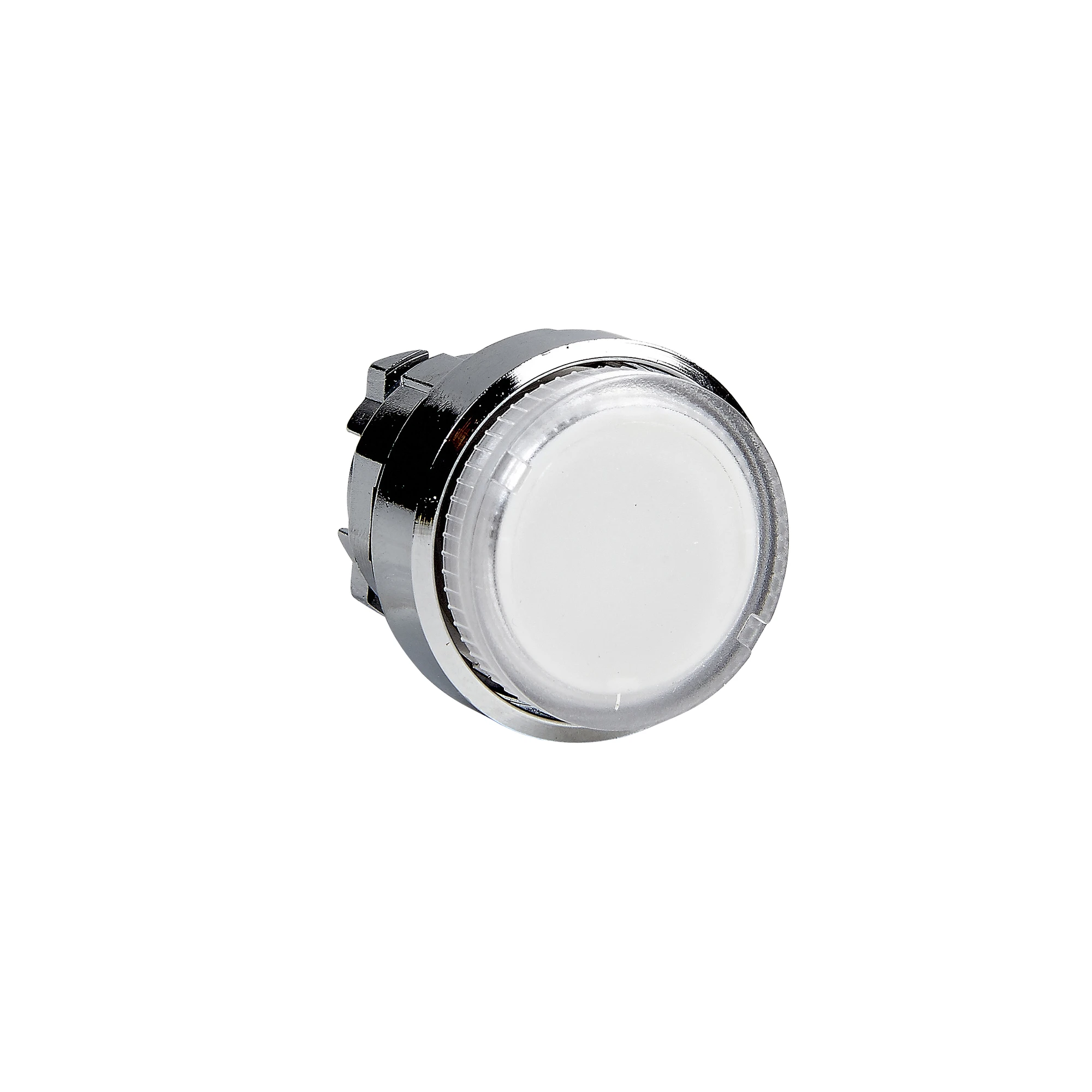 Schneider Electric ZB4BW17 Illuminated pushbutton, front element, Harmony XB4, metal, 22mm, clear, protruding, unmarked, smooth dome, BA9s (img_001)
