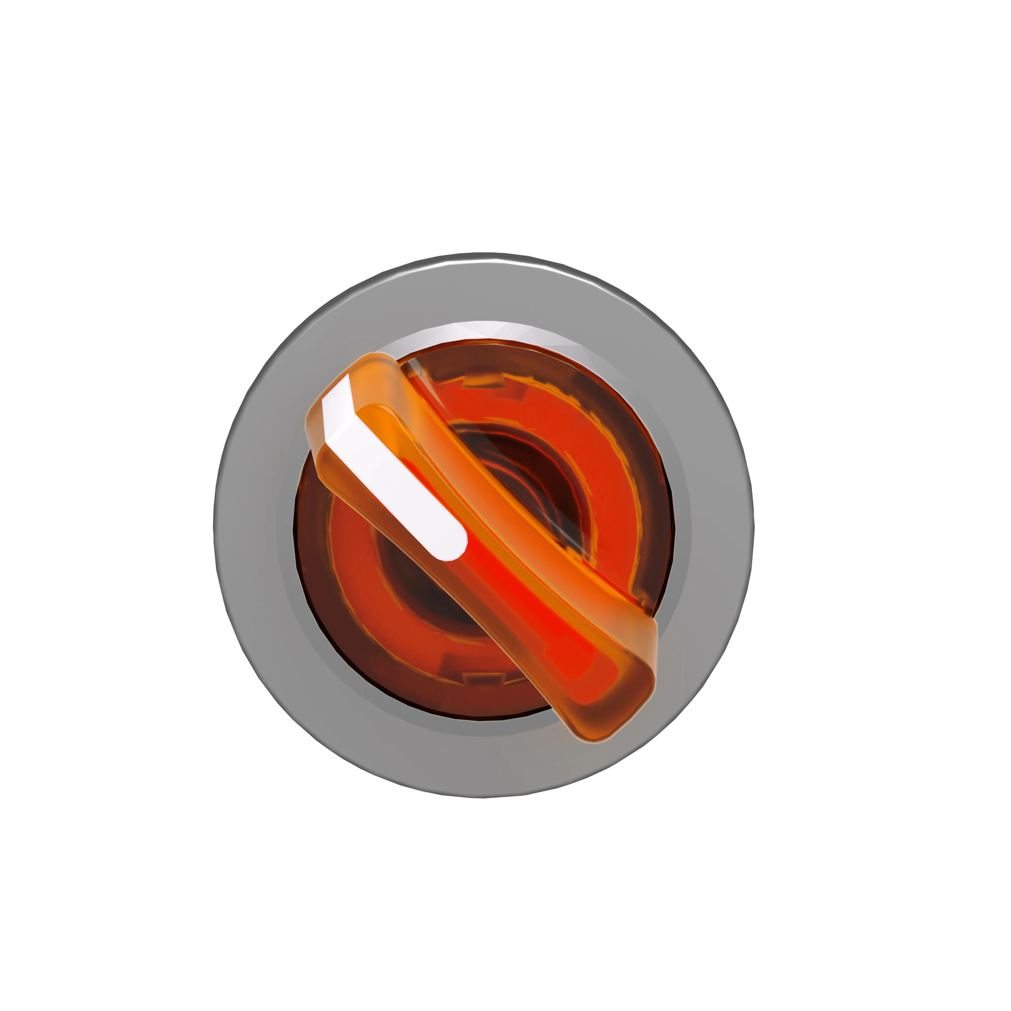 Schneider Electric ZB4FK1253 Illuminated selector switch, front element, Harmony XB4F, metal, 30mm, orange, for universal LED, 2 positions, latching (img_005)