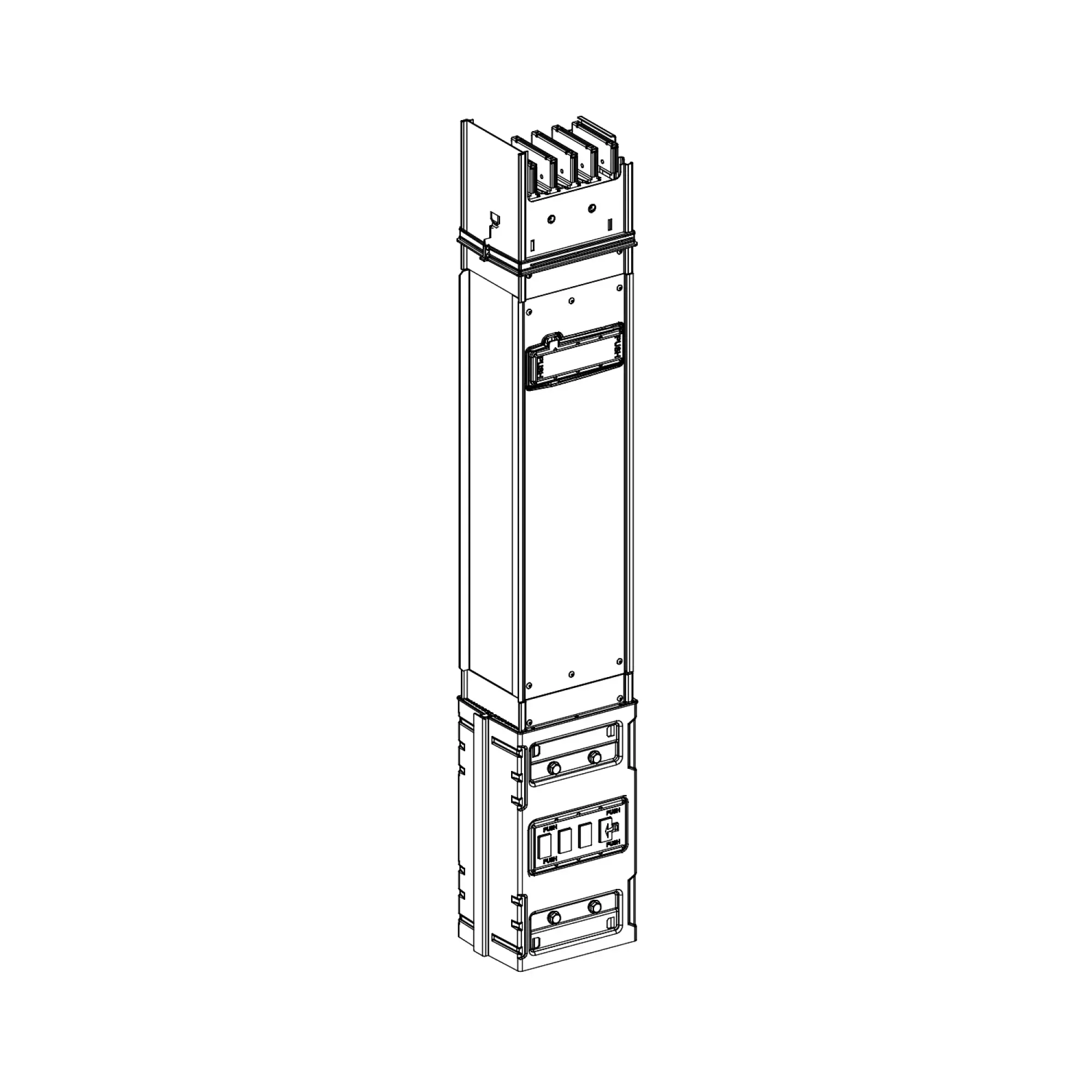 Schneider Electric KSC630ED4081 KSC straight element, 630A, 0.8m, 1 outlet (img_002)