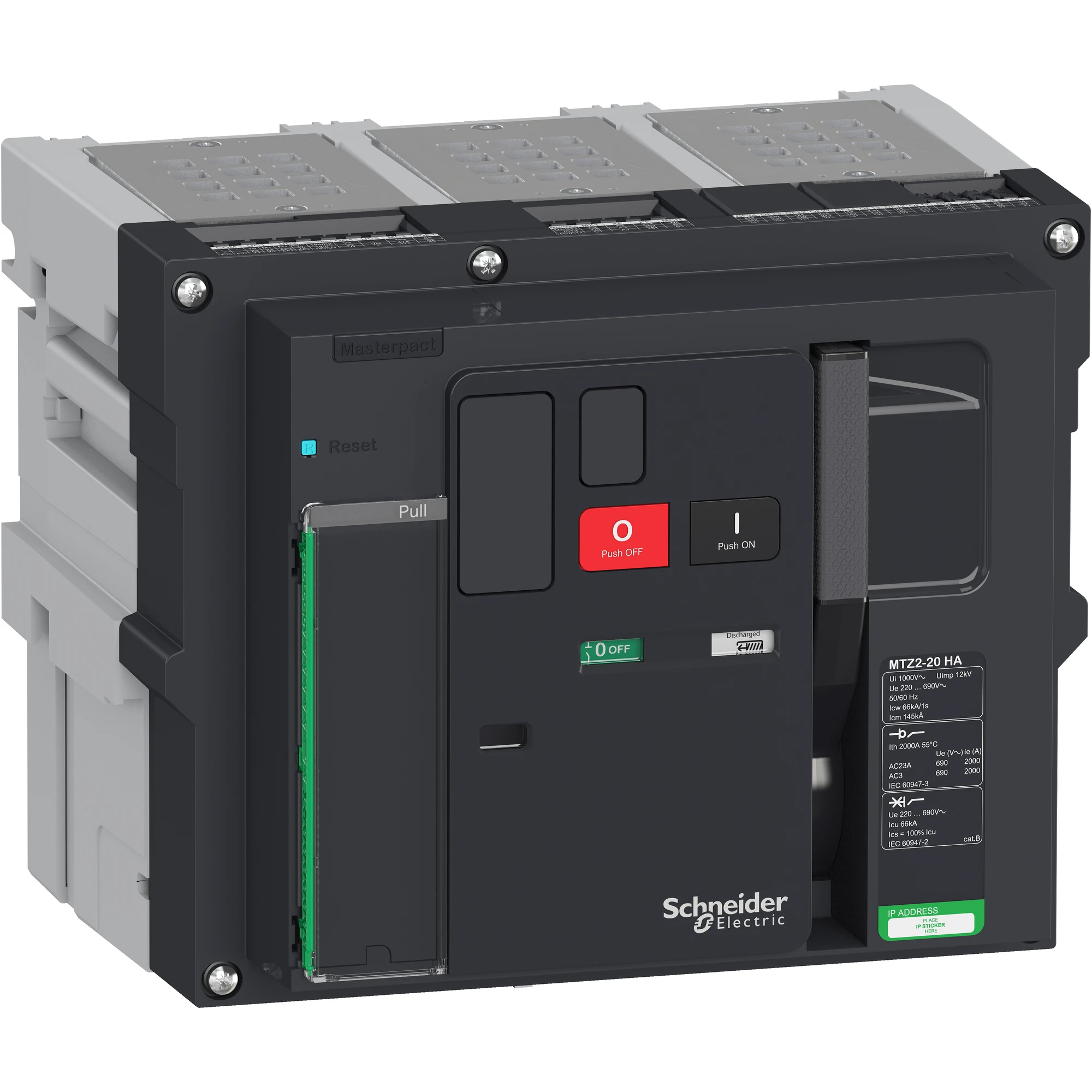Schneider Electric LV848291 MasterPact MTZ2 2000A HA Icm=145kA/690V 3P Basic Switch Withdrawable (img_001) Schneider Electric LV848291 MasterPact MTZ2 2000A HA Icm=145kA/690V 3P Basic Switch Withdrawable (img_001)