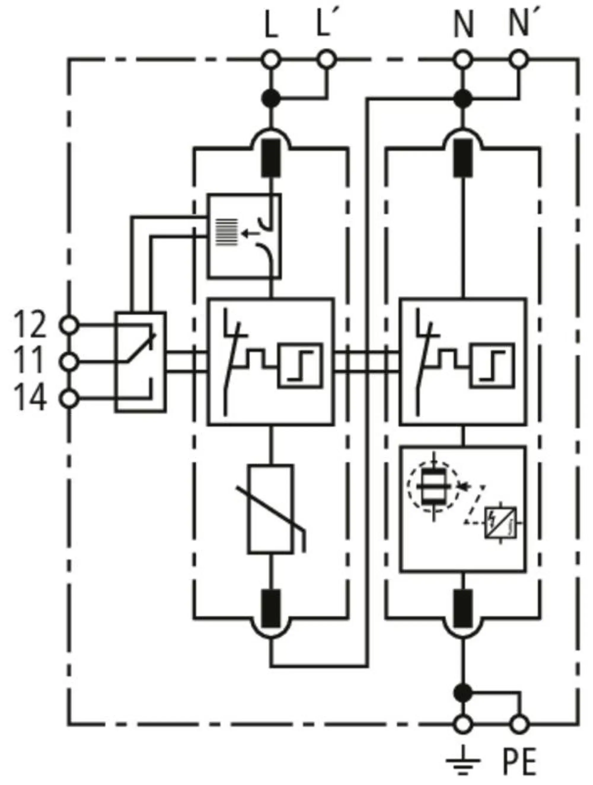 Dehn 943122 Ueberspannungsableiter Typ 2 DEHNguard MD 2-polig fuer TT- und TN-Systeme mit ACI (img_003)
