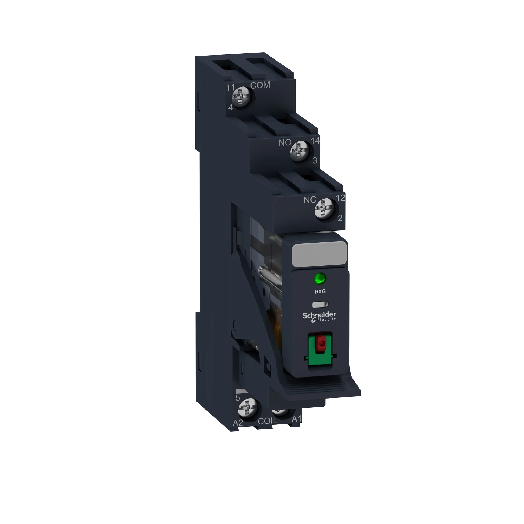Schneider Electric RXG12B7PV Interface Relay 1C/O 10A 24VAC LED Test Button Socket Bracket Varistor Mounted (img_001) Schneider Electric RXG12B7PV Interface Relay 1C/O 10A 24VAC LED Test Button Socket Bracket Varistor Mounted (img_001)