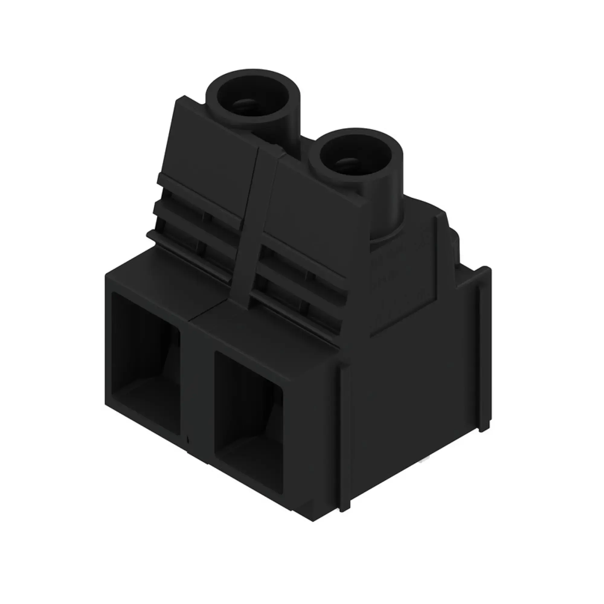Weidmüller 2014360000 PCB terminal, 1000 V, 76 A, Pitch in mm: 12.70, 16 mm², Number of poles: 2, Clamping yoke connection, THT solder connection, 90°, Box (img_001) Weidmüller 2014360000 PCB terminal, 1000 V, 76 A, Pitch in mm: 12.70, 16 mm², Number of poles: 2, Clamping yoke connection, THT solder connection, 90°, Box (img_001)