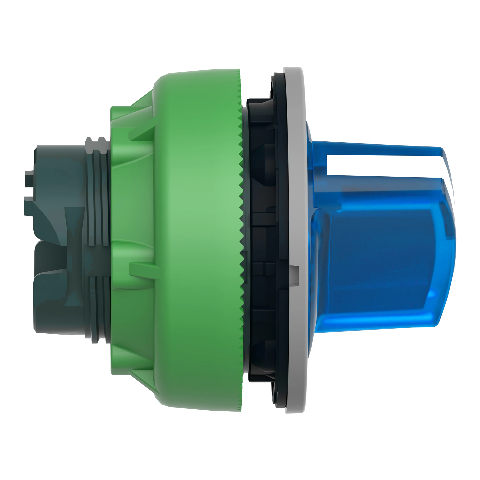 Schneider Electric ZB5FK1263C0 Illuminated Selector Switch, Front Element, Harmony XB5F, Plastic, 30mm, Blue, for Universal LED, 2 Positions, Latching (img_003)