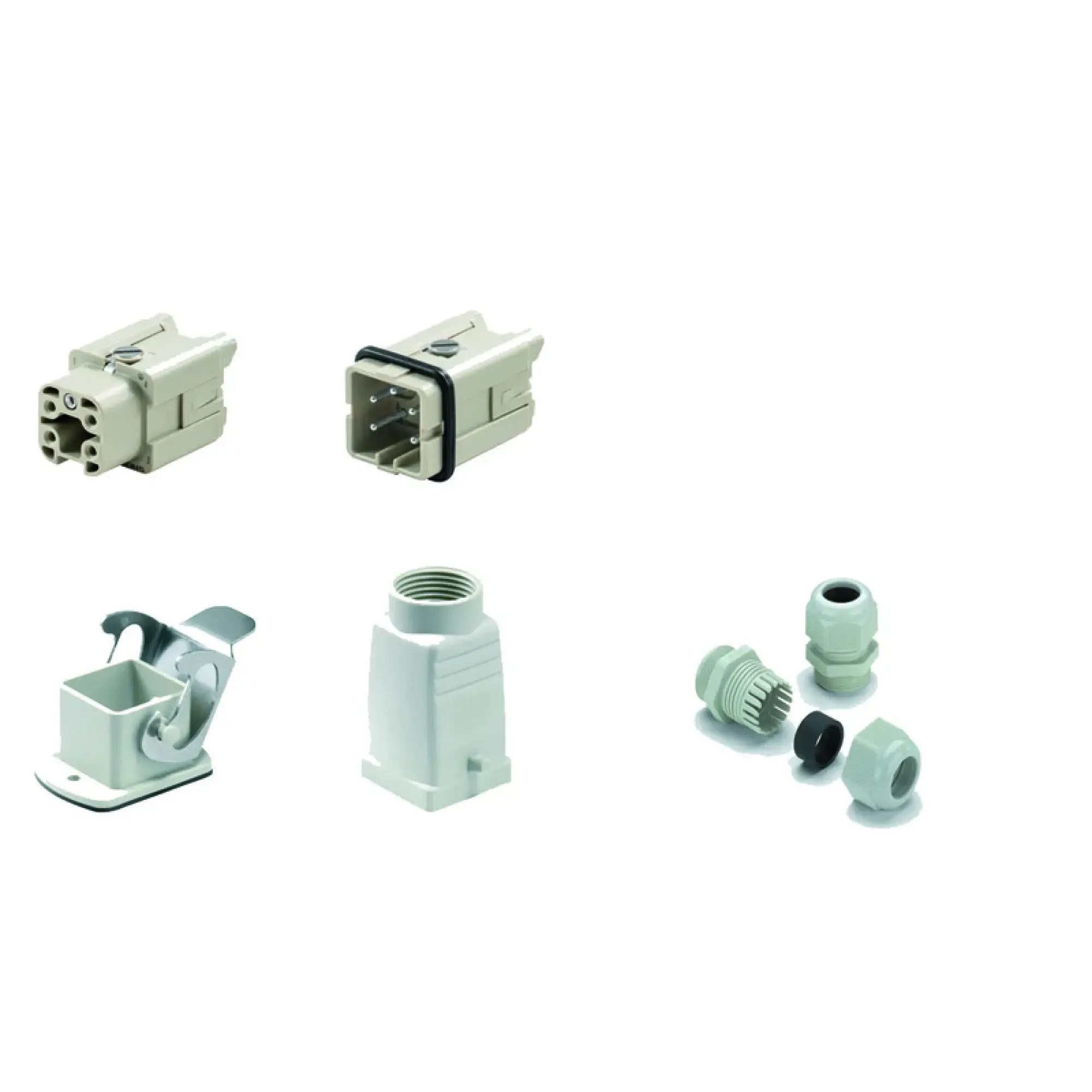 Weidmüller 1802430000 Industrial connectors (set), Series: HA, Screw connection, Size: 1, Number of poles: 4 (img_001) Weidmüller 1802430000 Industrial connectors (set), Series: HA, Screw connection, Size: 1, Number of poles: 4 (img_001)