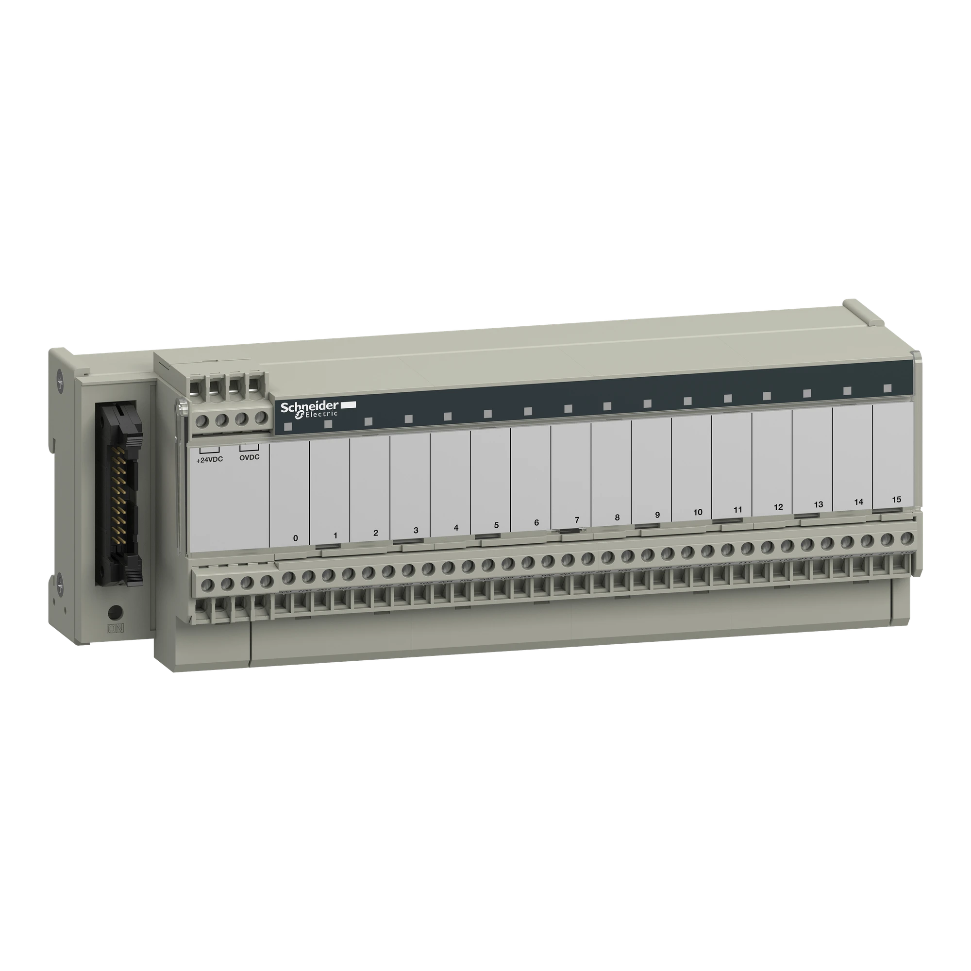 Schneider Electric ABE7R16S210 Terminal block, w. permanently soldered relay ABE7, 16 channels, relay 10mm (img_001)