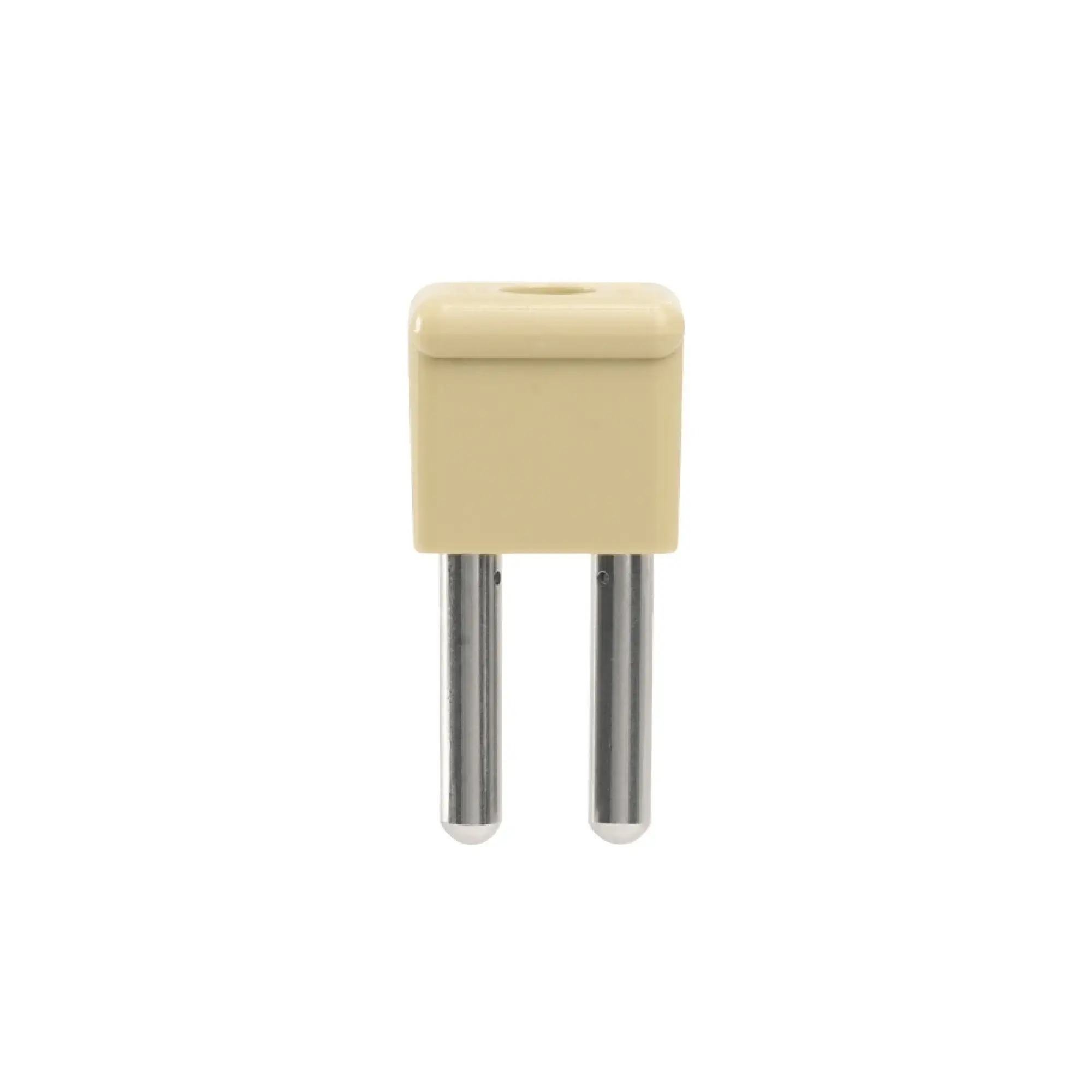 Weidmüller 1669280000 Cross-connector (terminal), Plugged, beige, 57 A, Number of poles: 2, Pitch in mm: 10.00, Insulated: Yes, Width: 20 mm (img_001)
