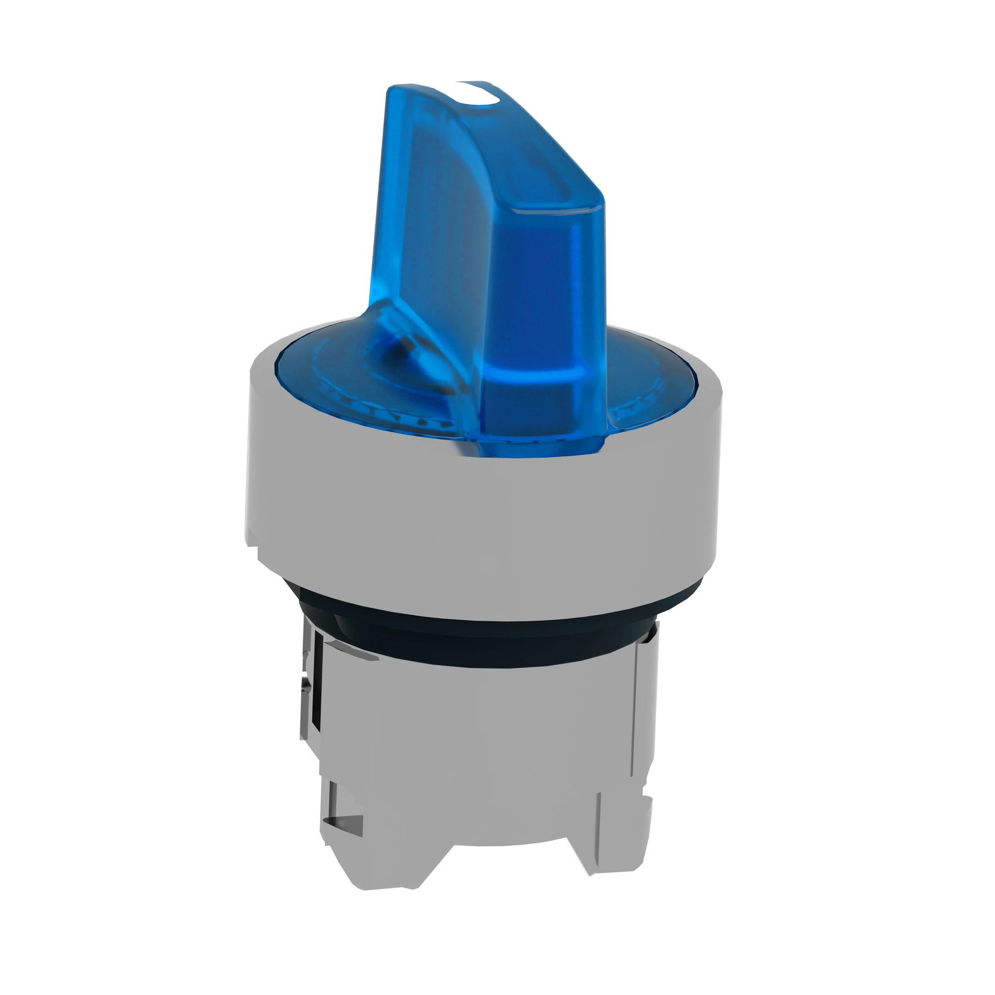 Schneider Electric ZB4BK1563 Illuminated Selector Switch, Front Element, Harmony XB4, Metal, 22mm, Blue, for Universal LED, 3 Positions, Center Retained (img_006)