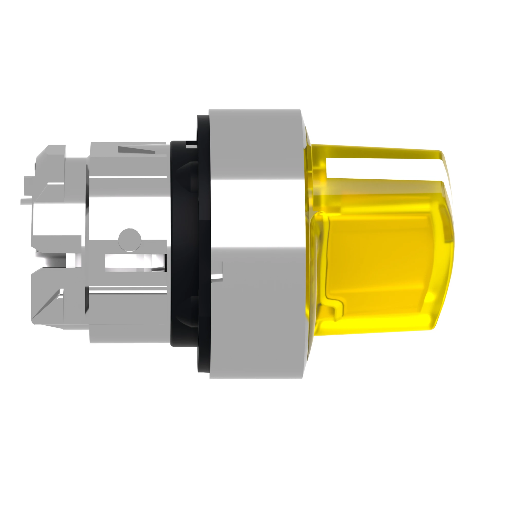 Schneider Electric ZB4BK1483 Illuminated selector switch, front element, Harmony XB4, metal, 22mm, yellow, for universal LED, 2 positions, momentary (img_004)