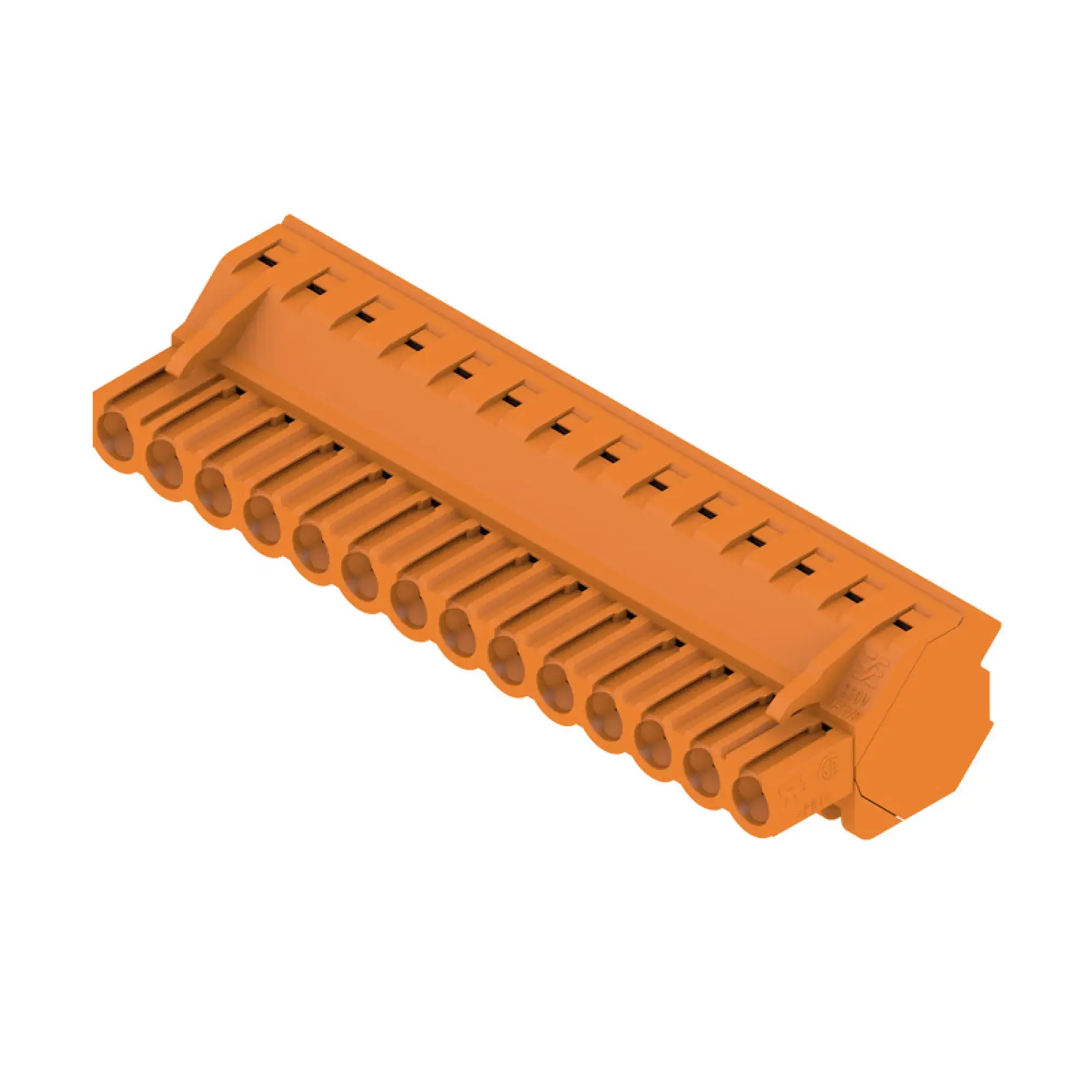 Weidmüller 1946370000 PCB connector (wire connection), 320 V, 17.5 A, Pitch in mm: 5.08, 4 mm², Number of poles: 14, Clamping yoke connection, Box (img_001)