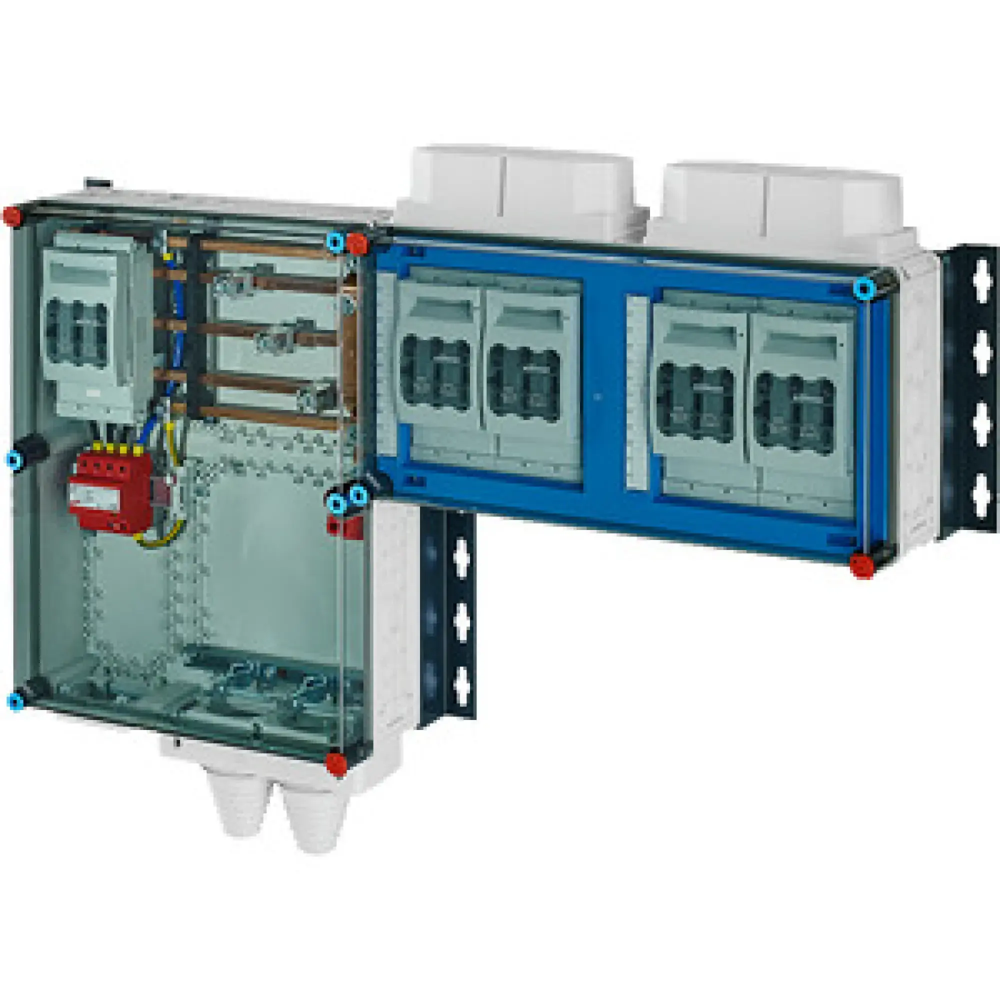 Hensel 20001508 Mi-Hauptleitungsverteiler 4x3xNH 00 , 125 A, 5polige Sammelschiene 250 A Mi HV 9154 S (img_001)