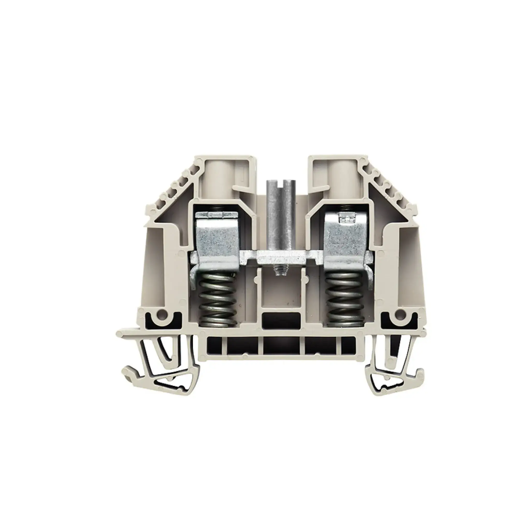 Weidmüller 2500950000 Feed-through terminal block, Screw connection, dark beige, 10 mm², 57 A, 500 V, Number of connections: 2 (img_001)